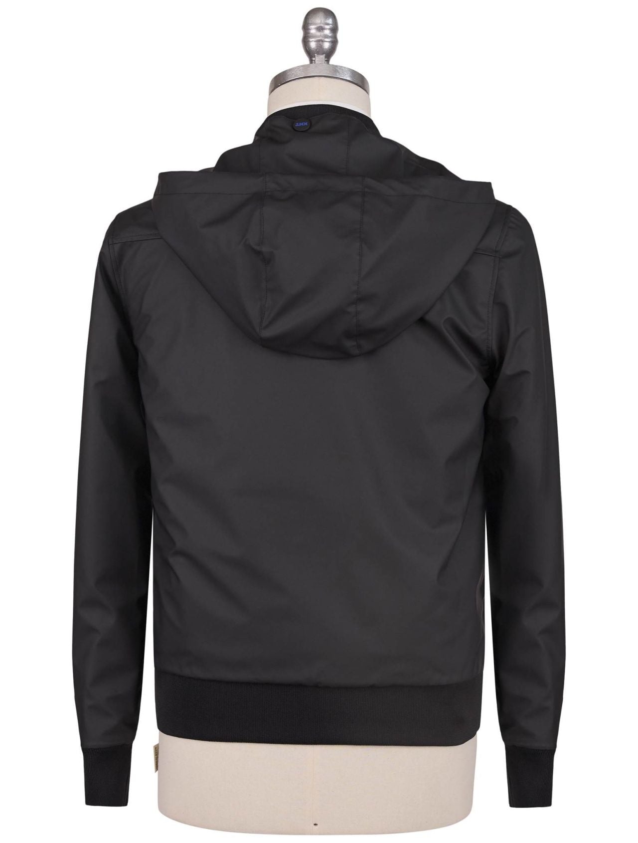 KNT Kiton Kiton Knt Black PL Cotton PA EA Reverse Coat