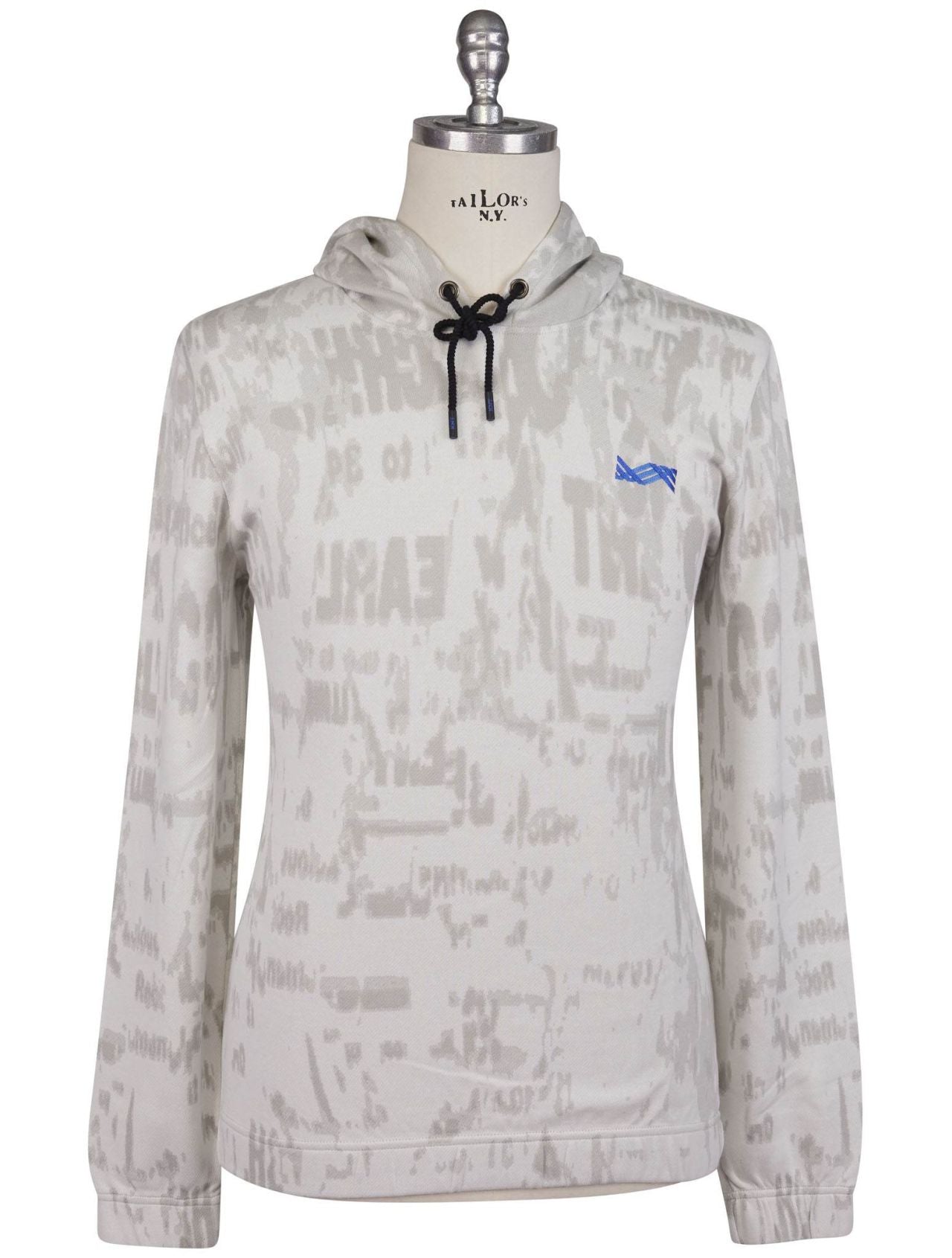 KNT Kiton Kiton Knt White Gray Cotton Tracksuit