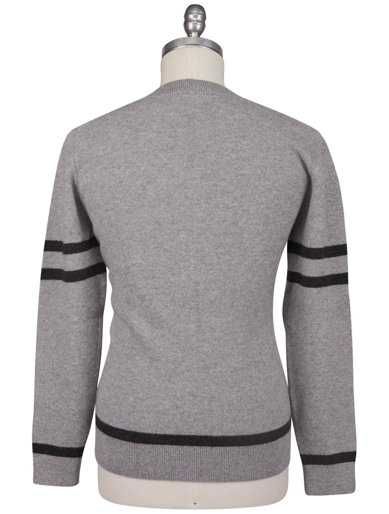 KNT Kiton Kiton Knt Gray Virgin Wool Cashmere Sweater Cardigan