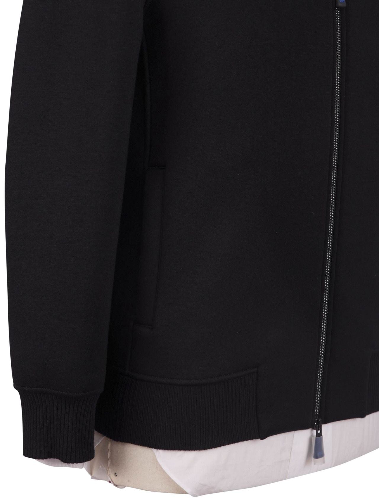 KNT Kiton Kiton Knt Black Viscose EA Coat
