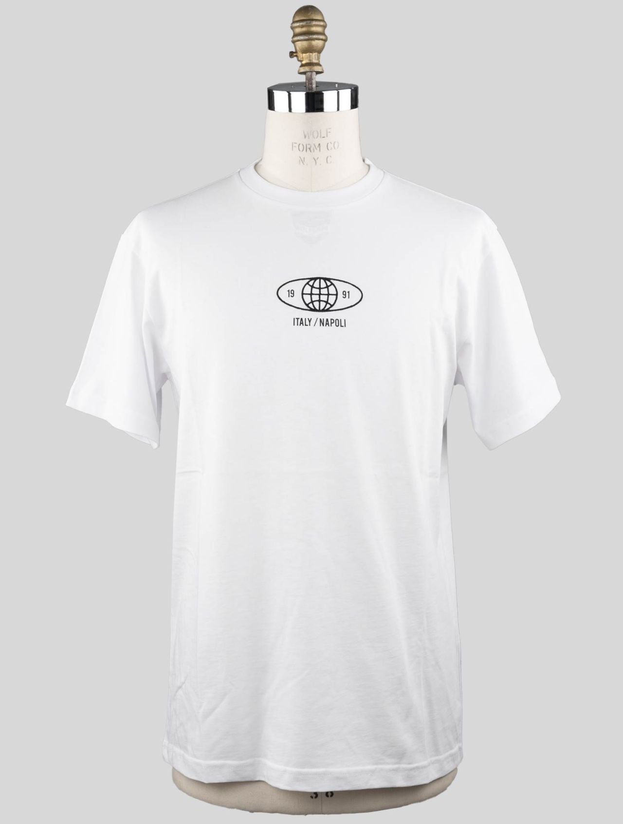 KNT Kiton White Cotton T-shirt