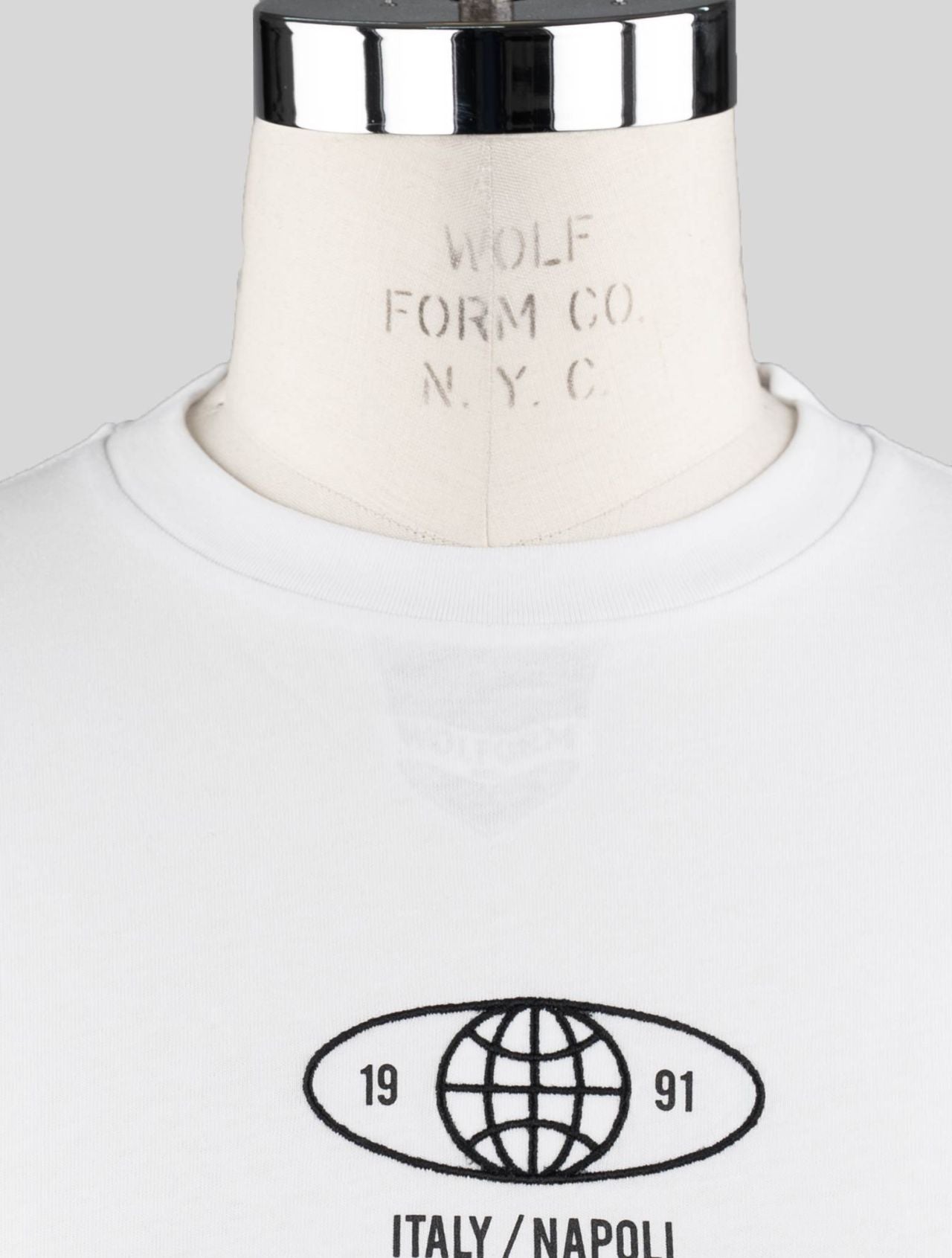 KNT Kiton White Cotton T-shirt