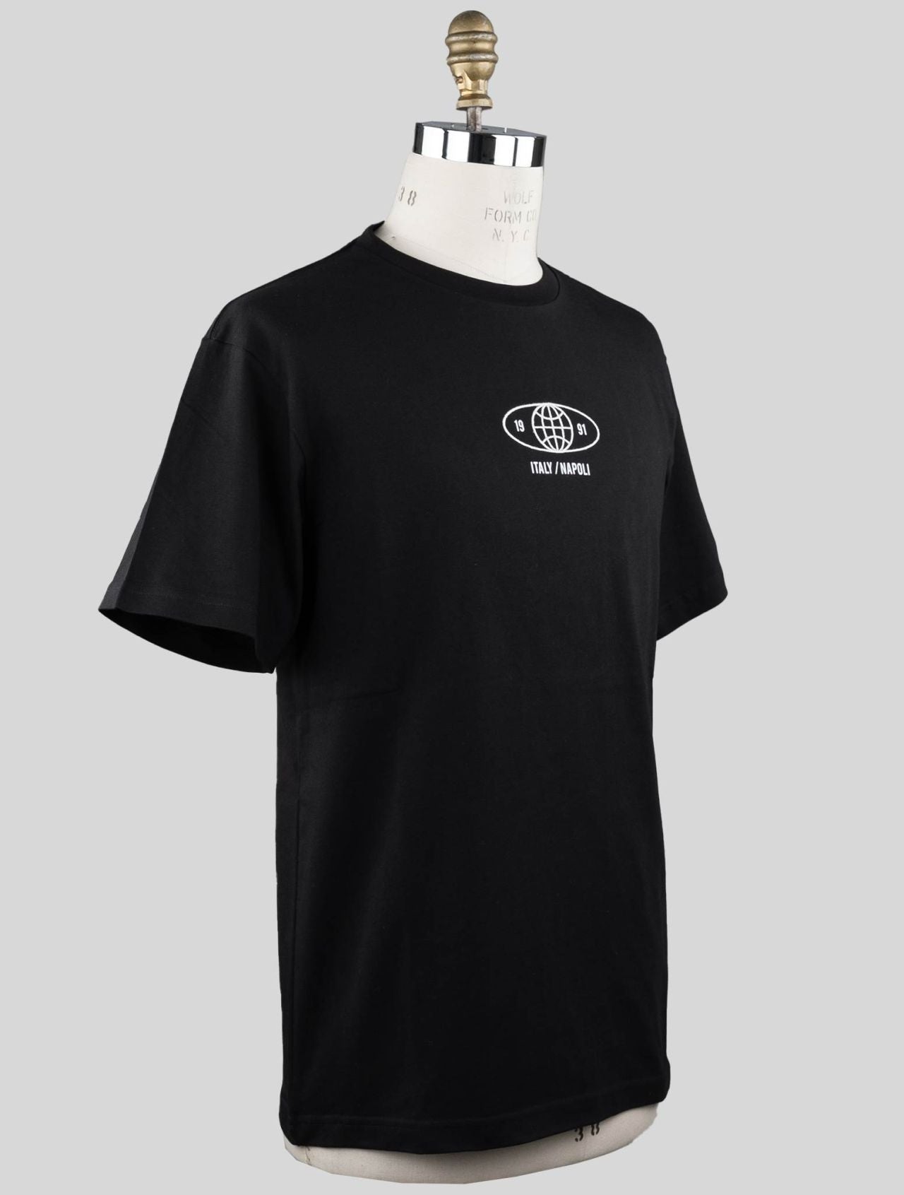 KNT Kiton Black Cotton T-shirt