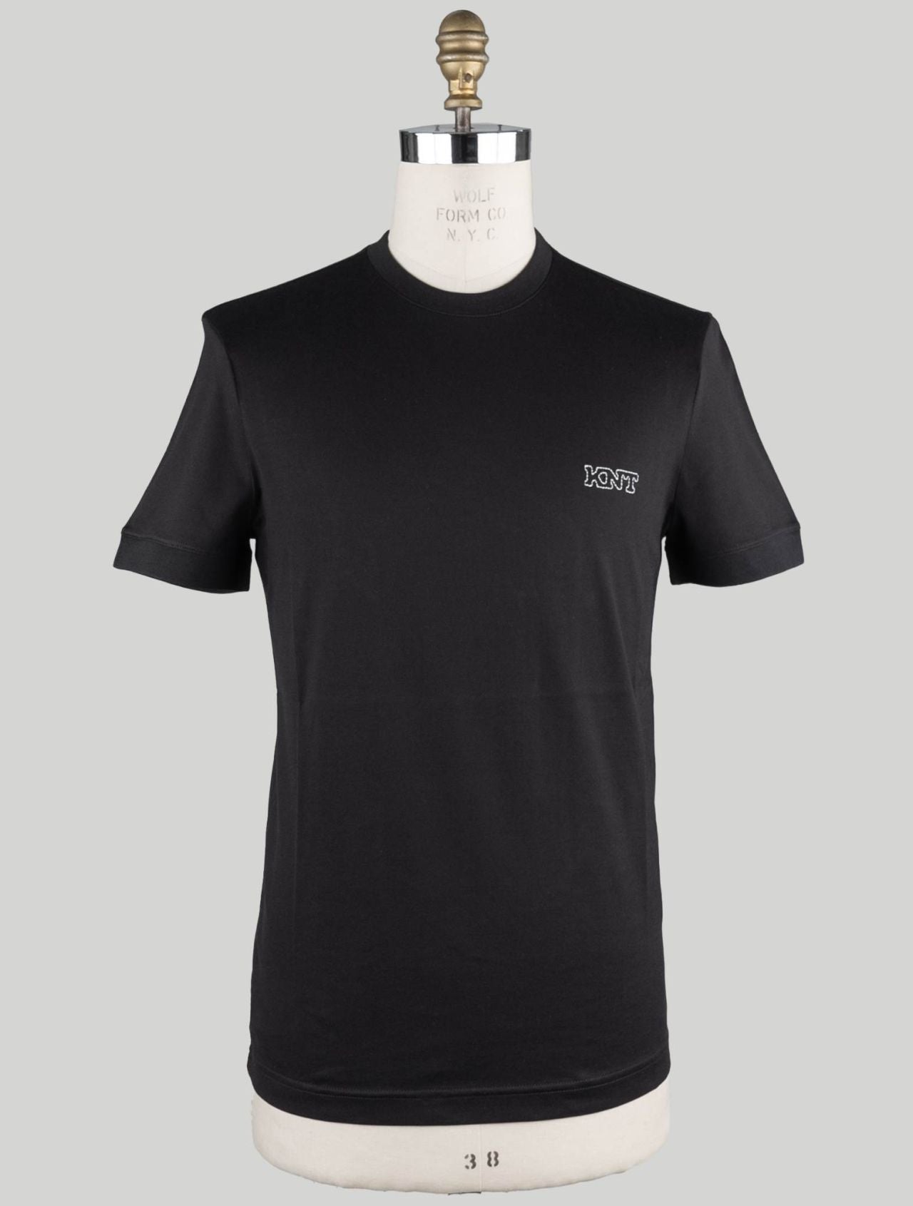 KNT Kiton Black Cotton T-shirt