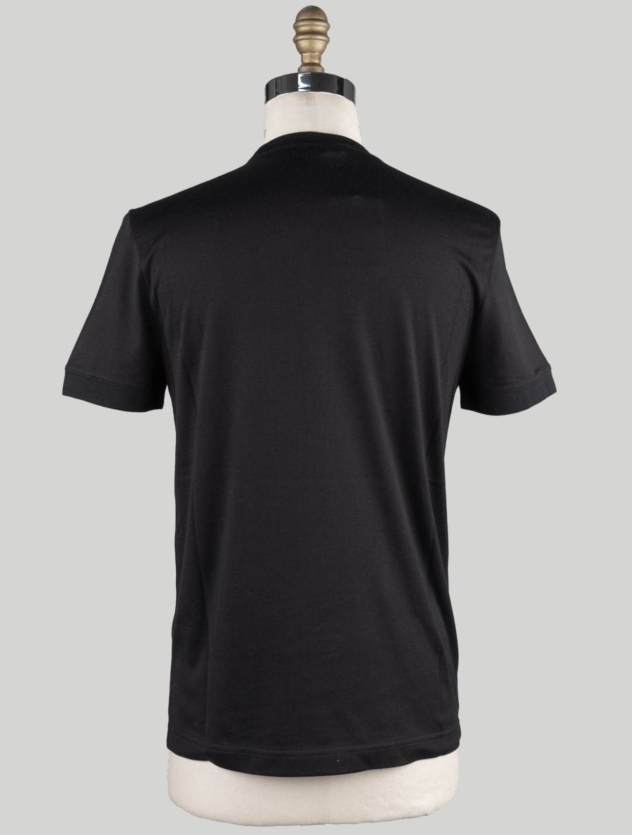 KNT Kiton Black Cotton T-shirt
