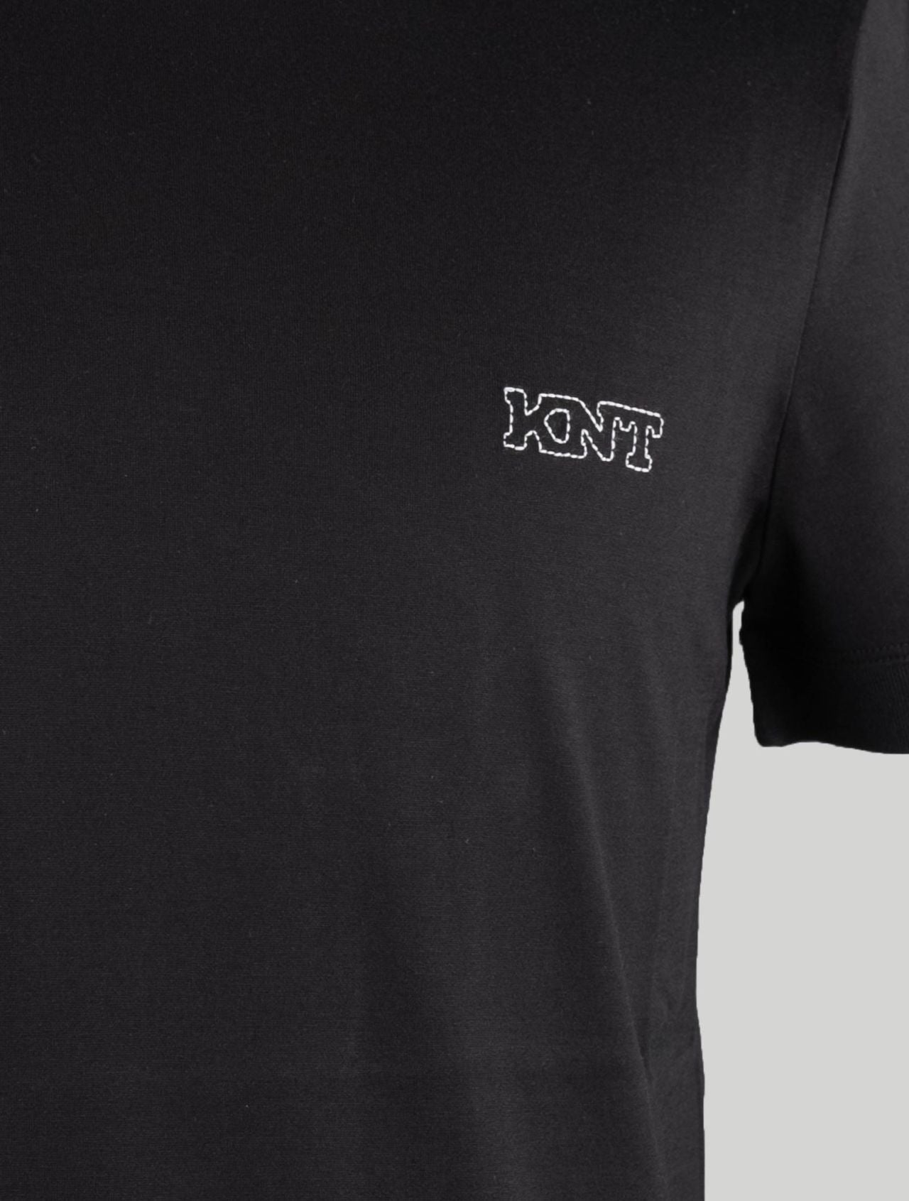 KNT Kiton Black Cotton T-shirt