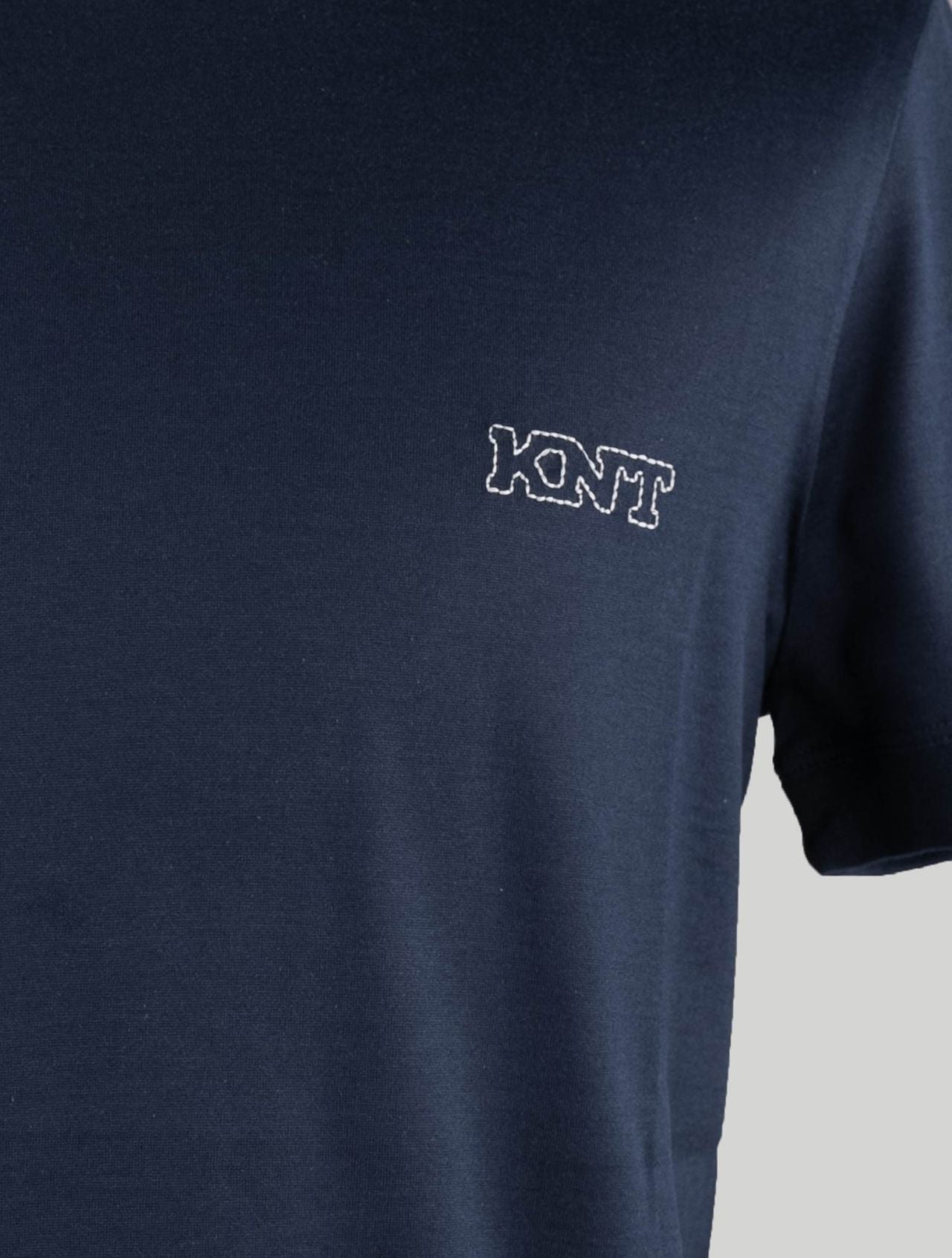 KNT Kiton Blue Cotton T-shirt