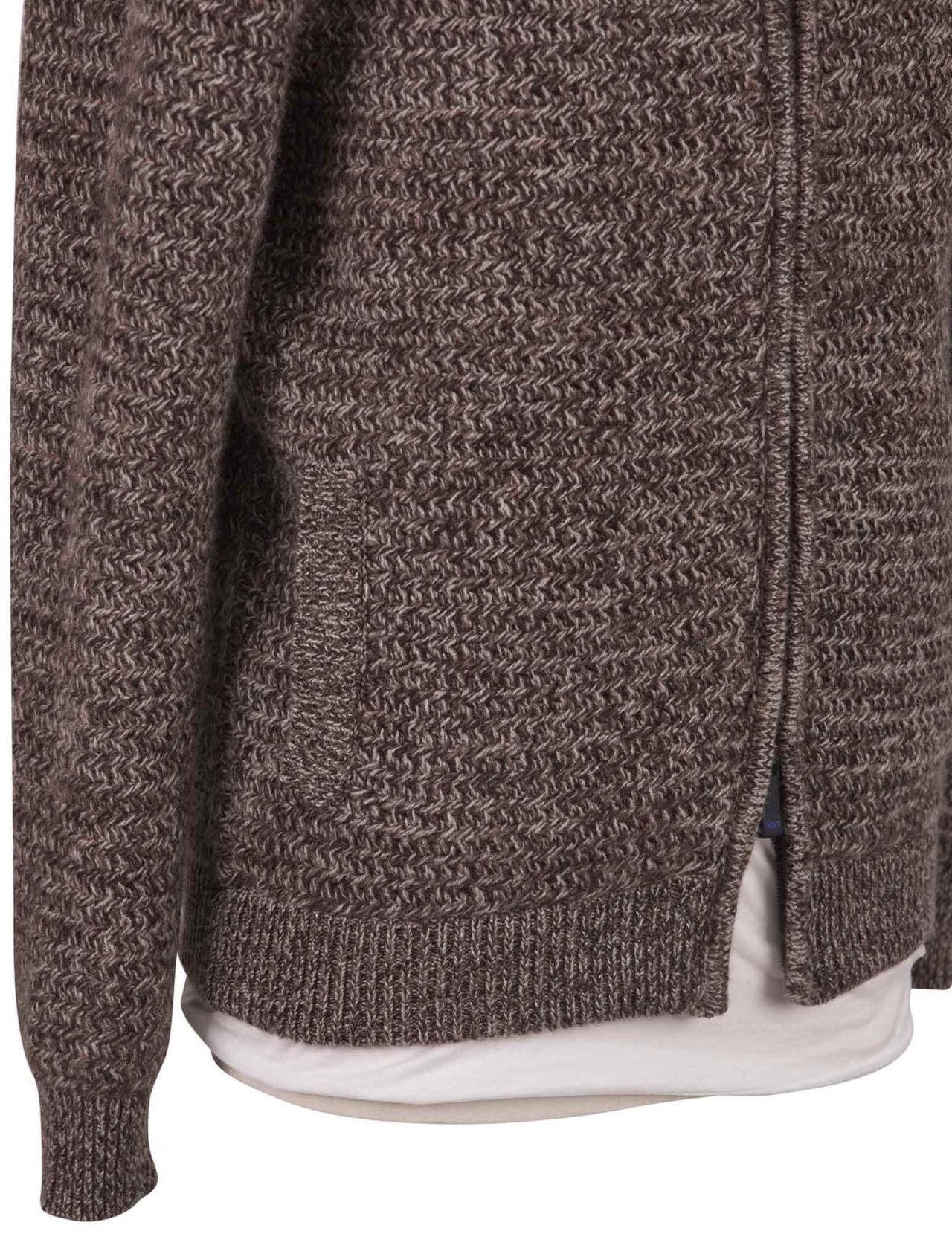 KNT Kiton Kiton Knt Brown Virgin Wool Cashmere Coat