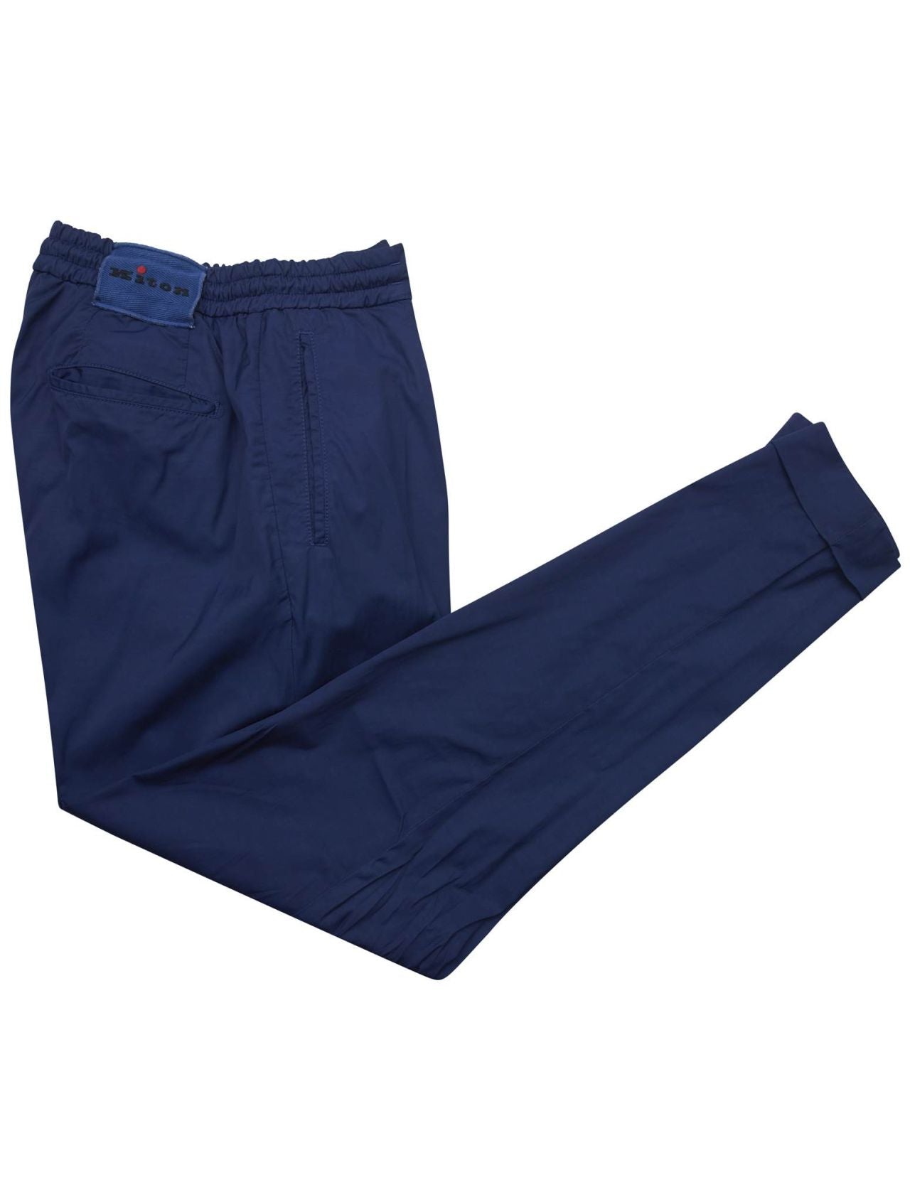 Kiton Blue Viscose Cotton Silk Ea Pants