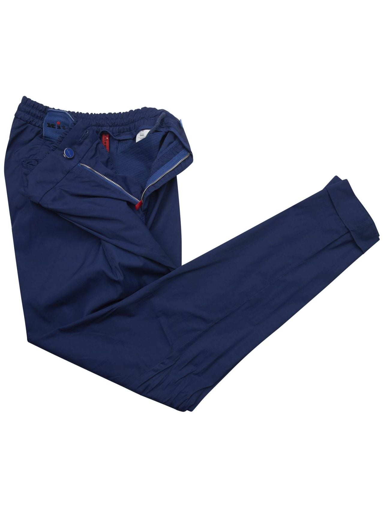 Kiton Blue Viscose Cotton Silk Ea Pants