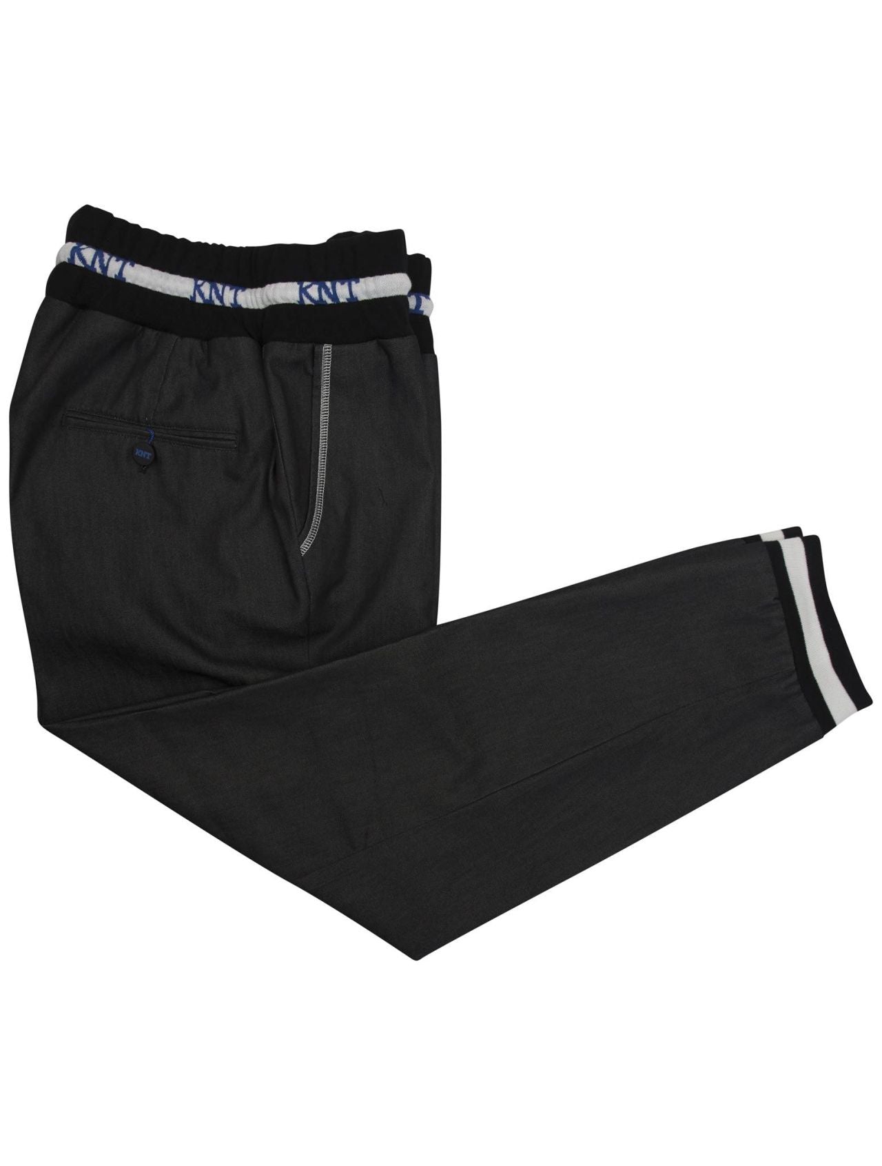 KNT Kiton Gray Cotton Pl Ea Pants