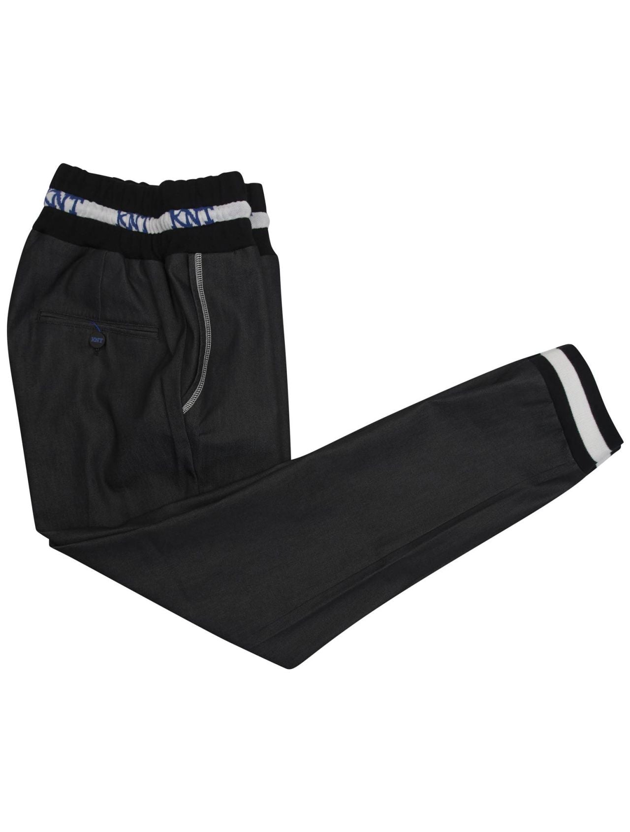 KNT Kiton Gray Cotton Pl Ea Pants