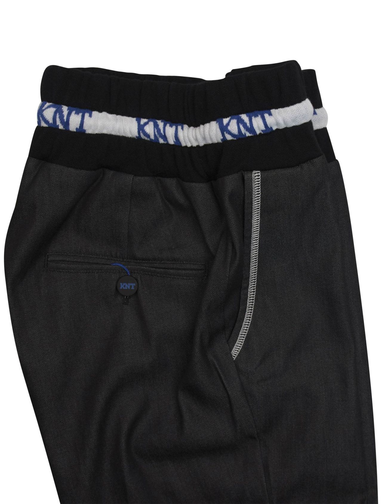 KNT Kiton Gray Cotton Pl Ea Pants