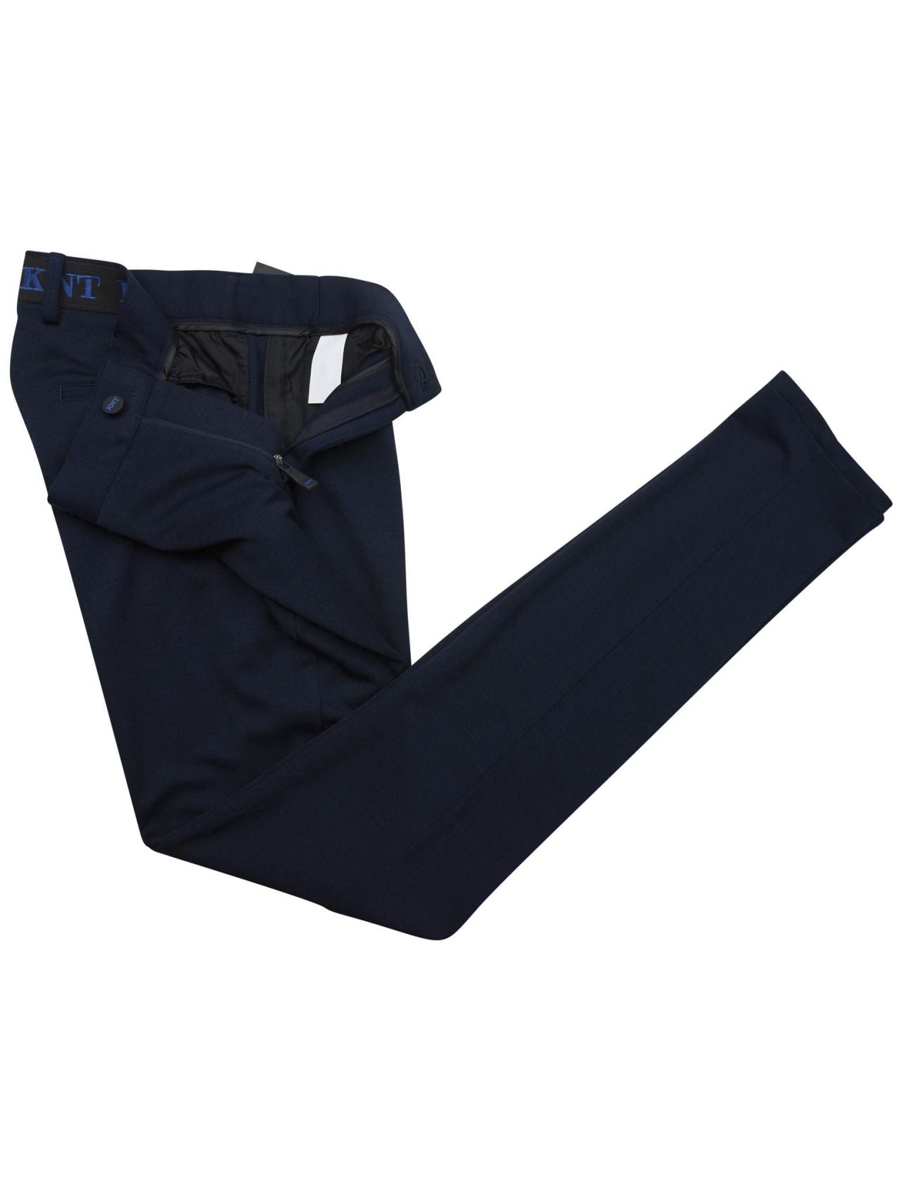 KNT Kiton Blue Pl Wool Pants
