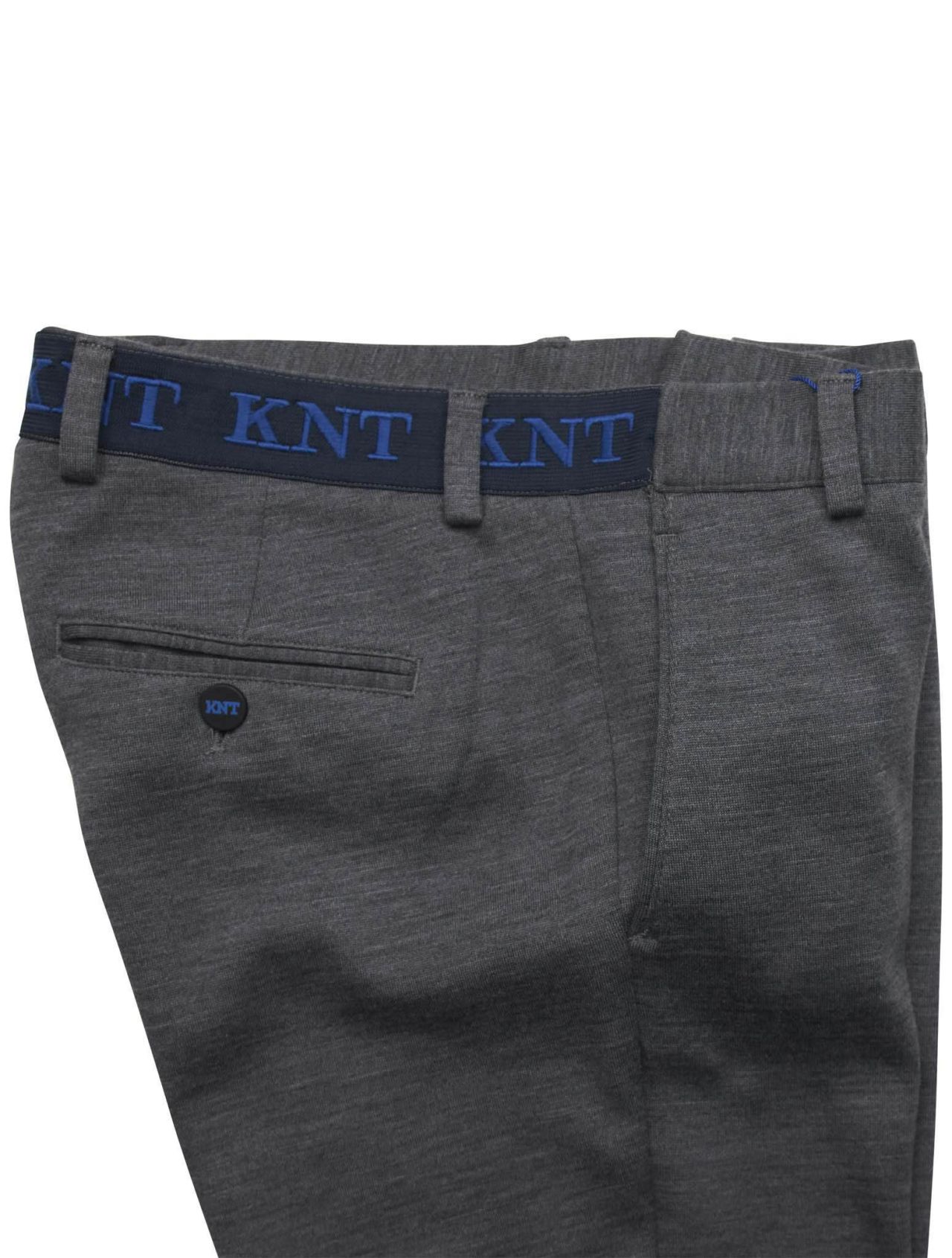 KNT Kiton Gray Virgin Wool Pa Pants