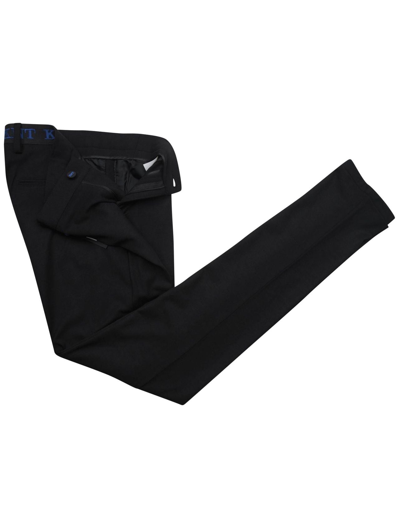 KNT Kiton Blue Virgin Wool Ea Pants