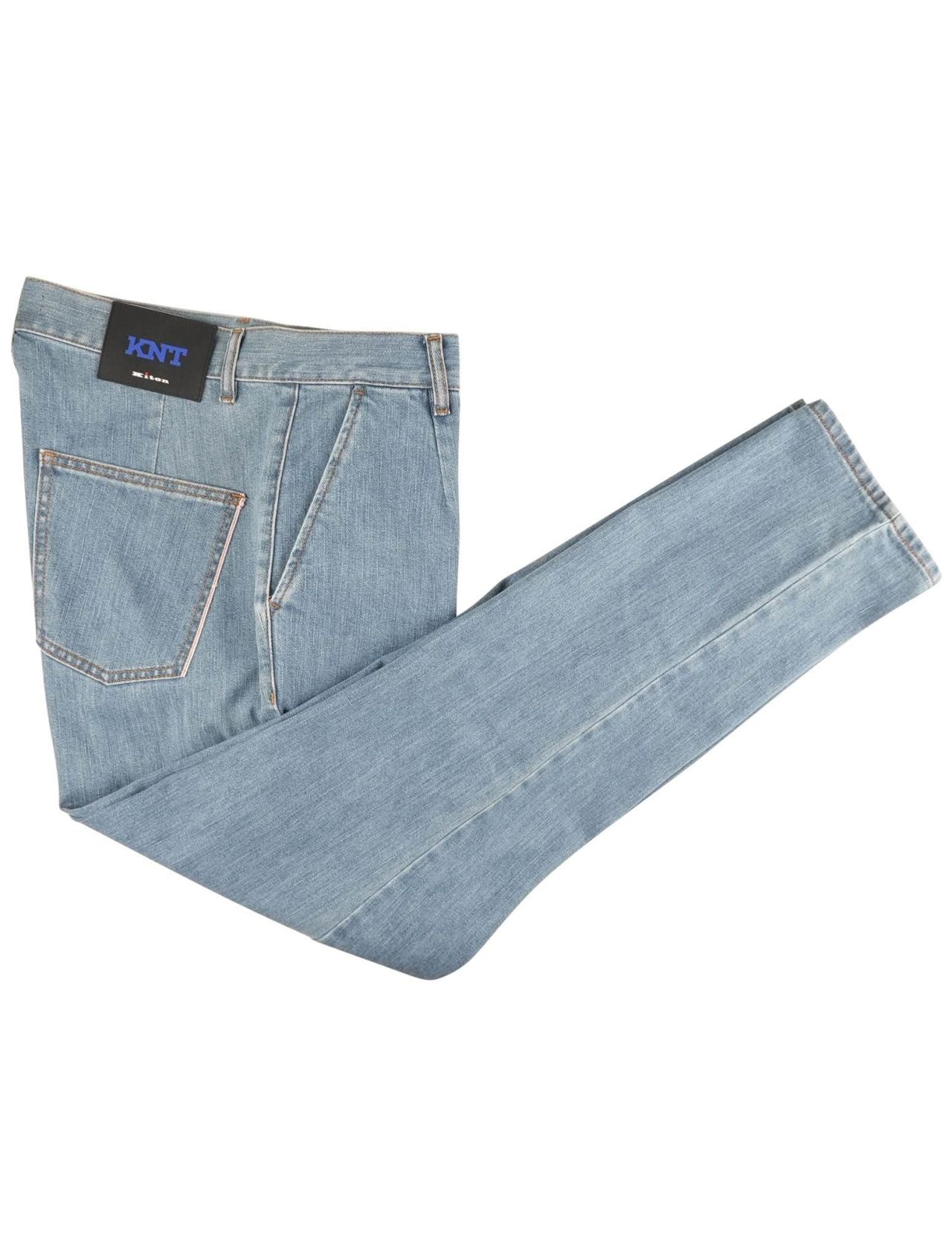 KNT Kiton Kiton KNT Blue Cotton Pe Jeans