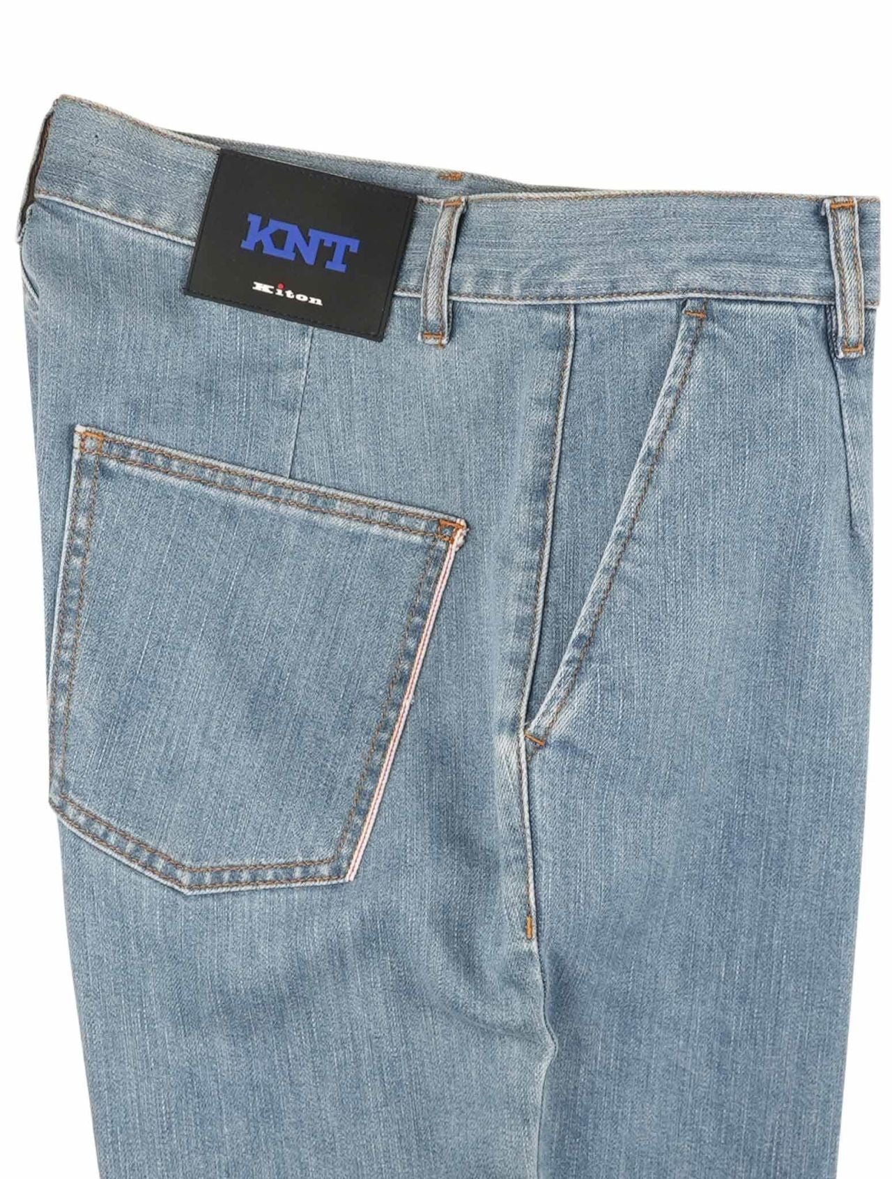 KNT Kiton Kiton KNT Blue Cotton Pe Jeans