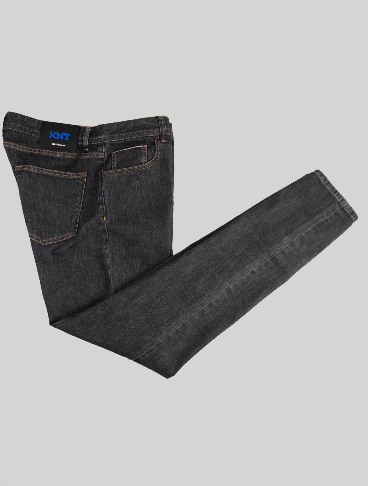 KNT Kiton Gray Cotton Pe Jeans