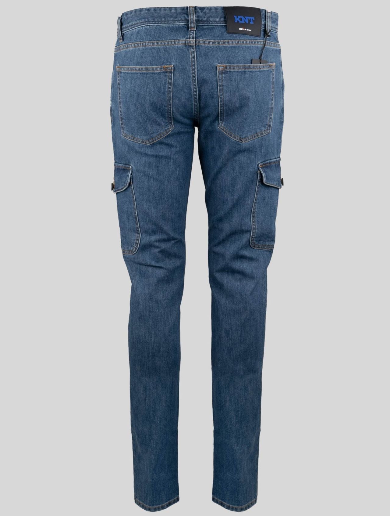 KNT Kiton Blue Cotton Pe Jeans Cargo