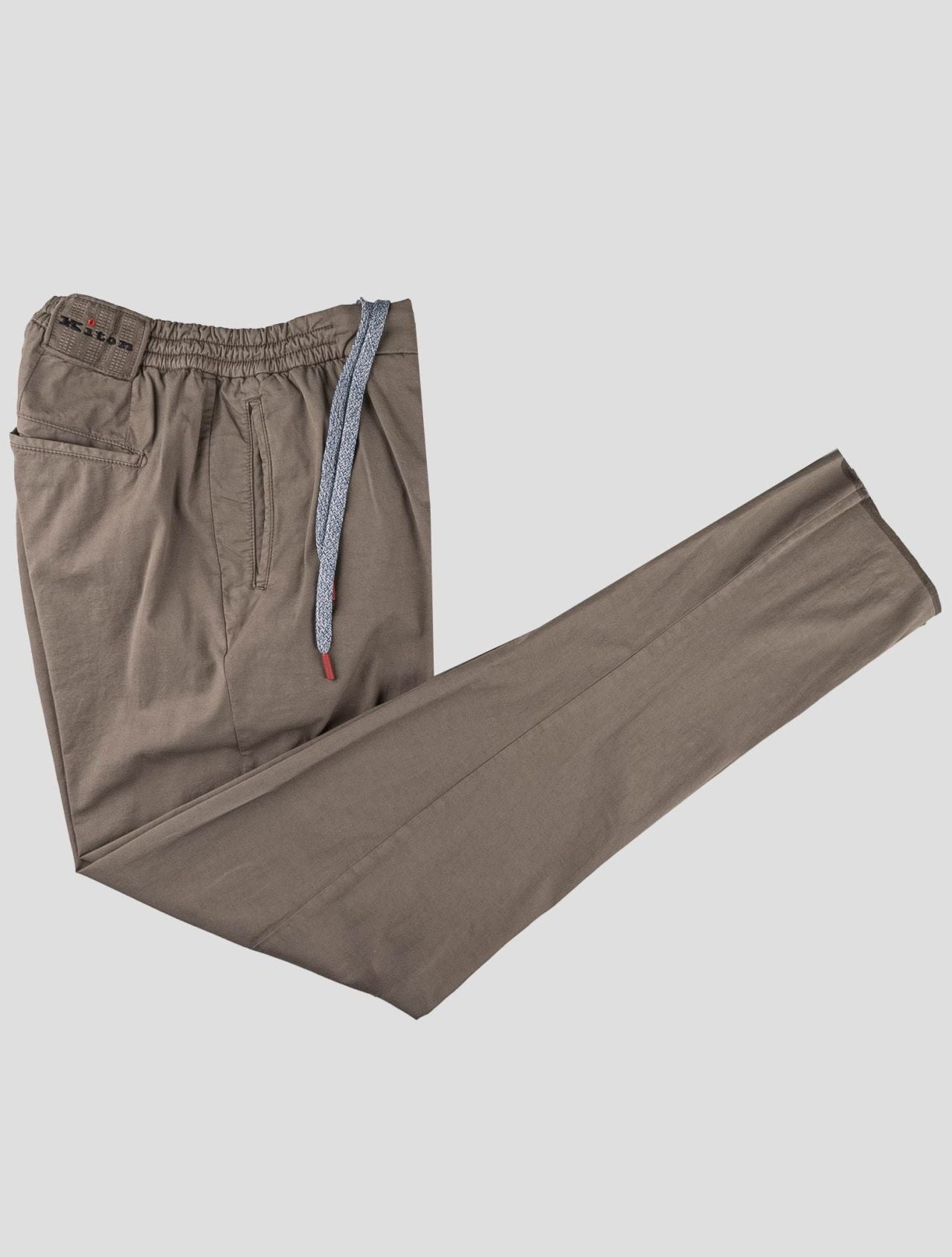 Kiton Beige Cotton Silk Linen Ea Pants
