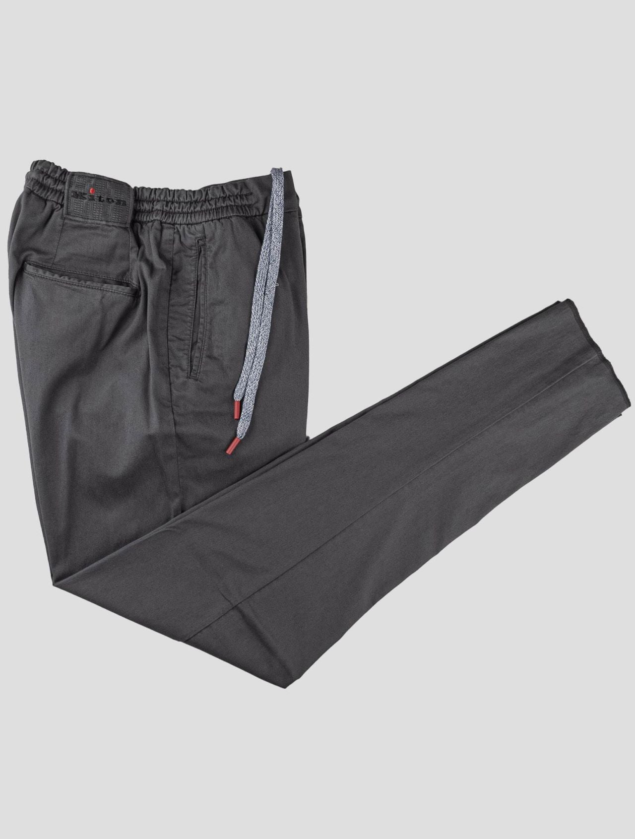 Kiton Gray Cotton Lyocell Ea Pants