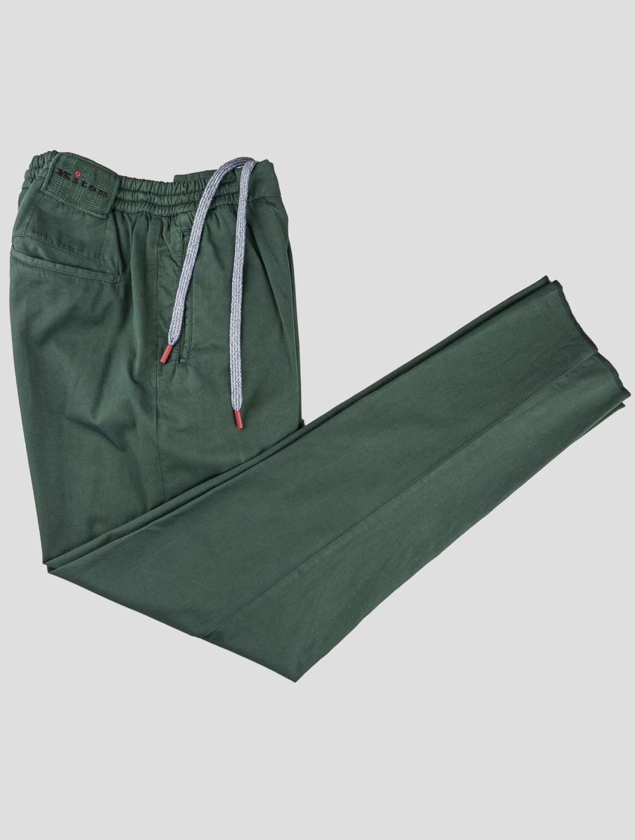Kiton Green Cotton Pants