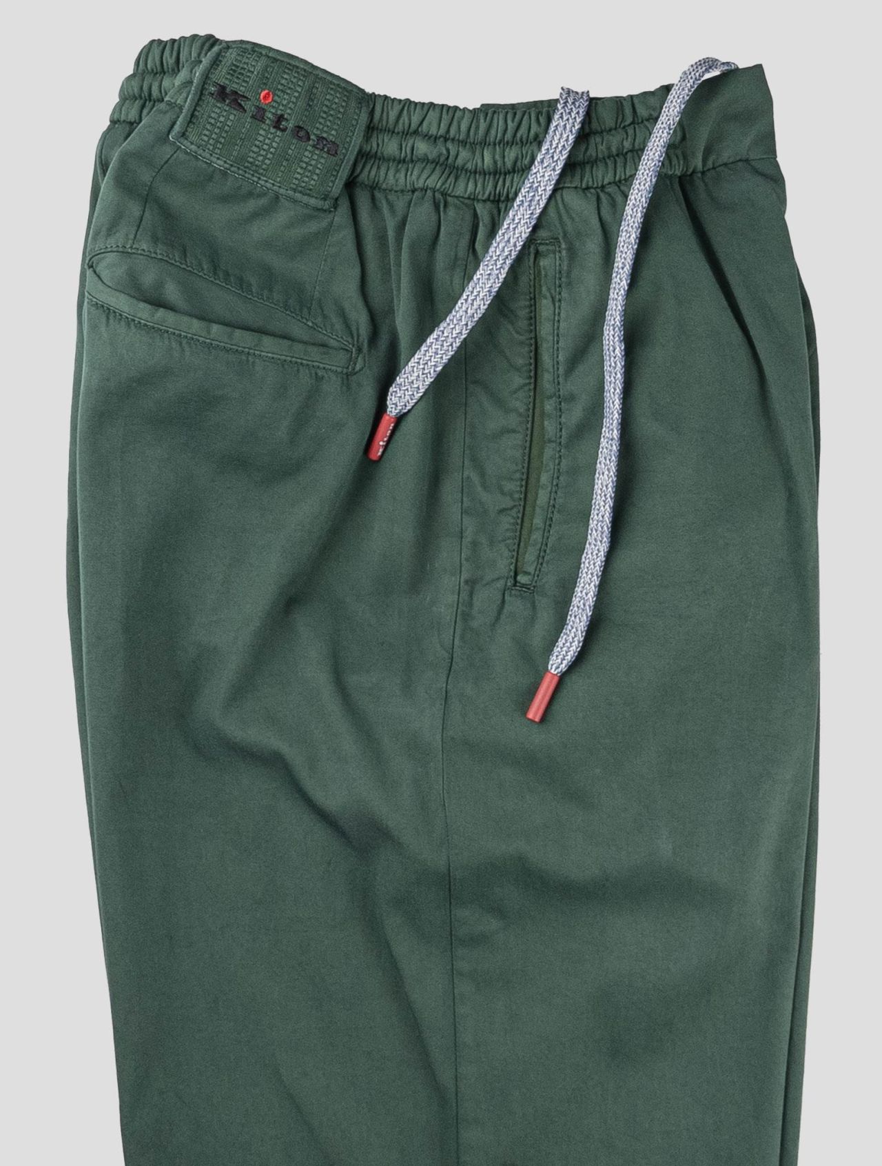 Kiton Green Cotton Pants