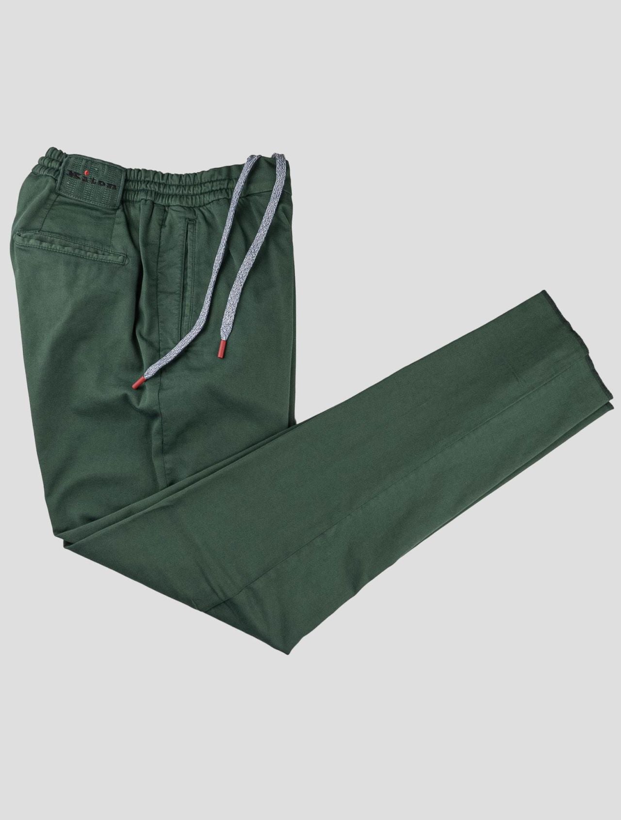 Kiton Green Cotton Pants