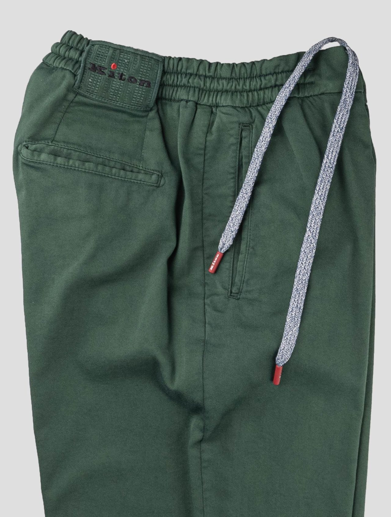 Kiton Green Cotton Pants