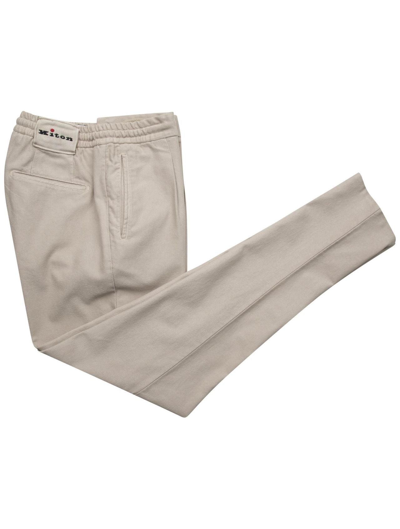 Kiton Beige Linen Cotton Ea Pants