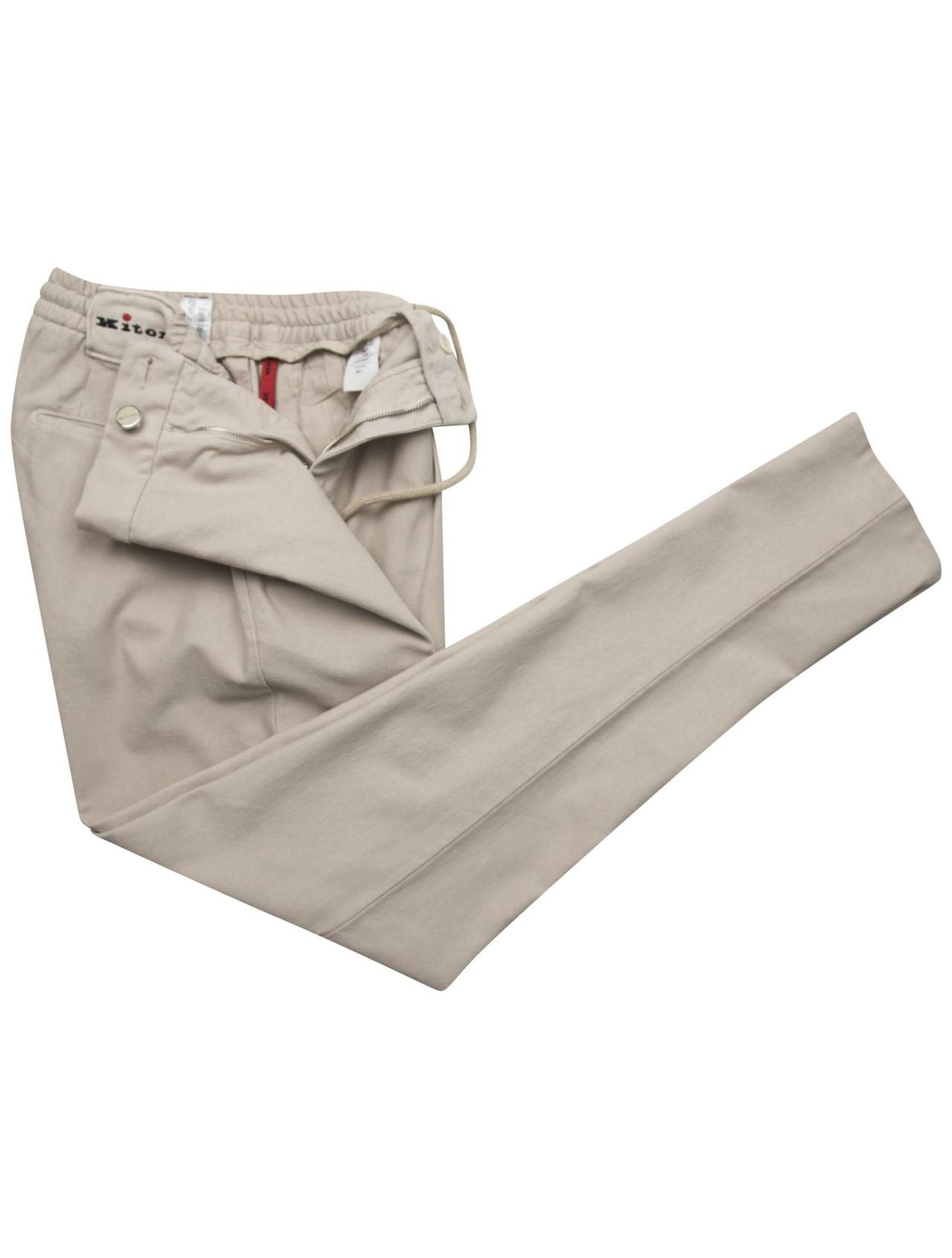 Kiton Beige Linen Cotton Ea Pants