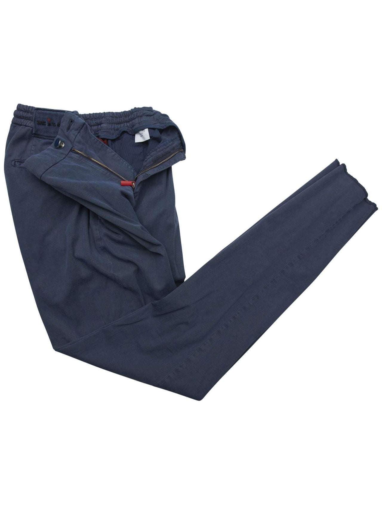 Kiton Blue Ly Cotton Linen Ea Pants