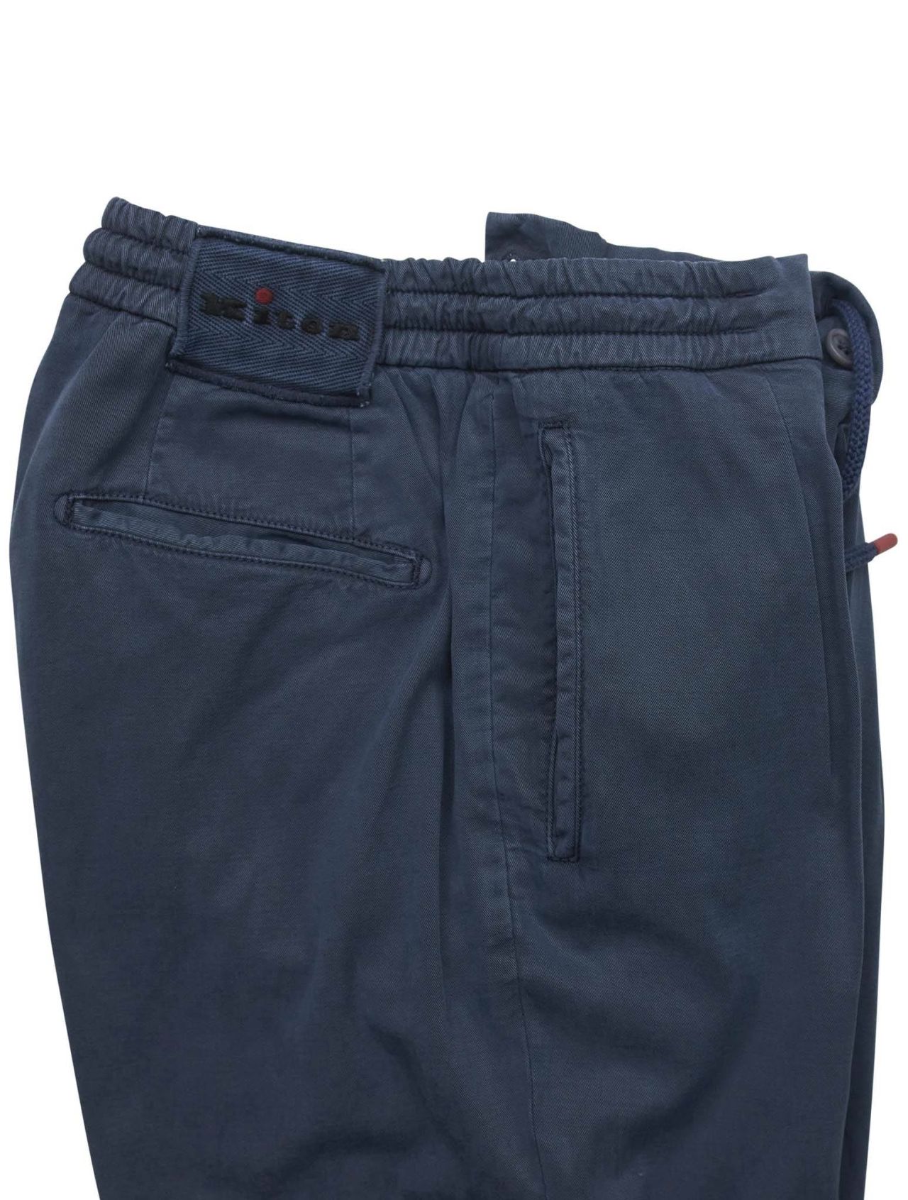 Kiton Blue Ly Cotton Linen Ea Pants