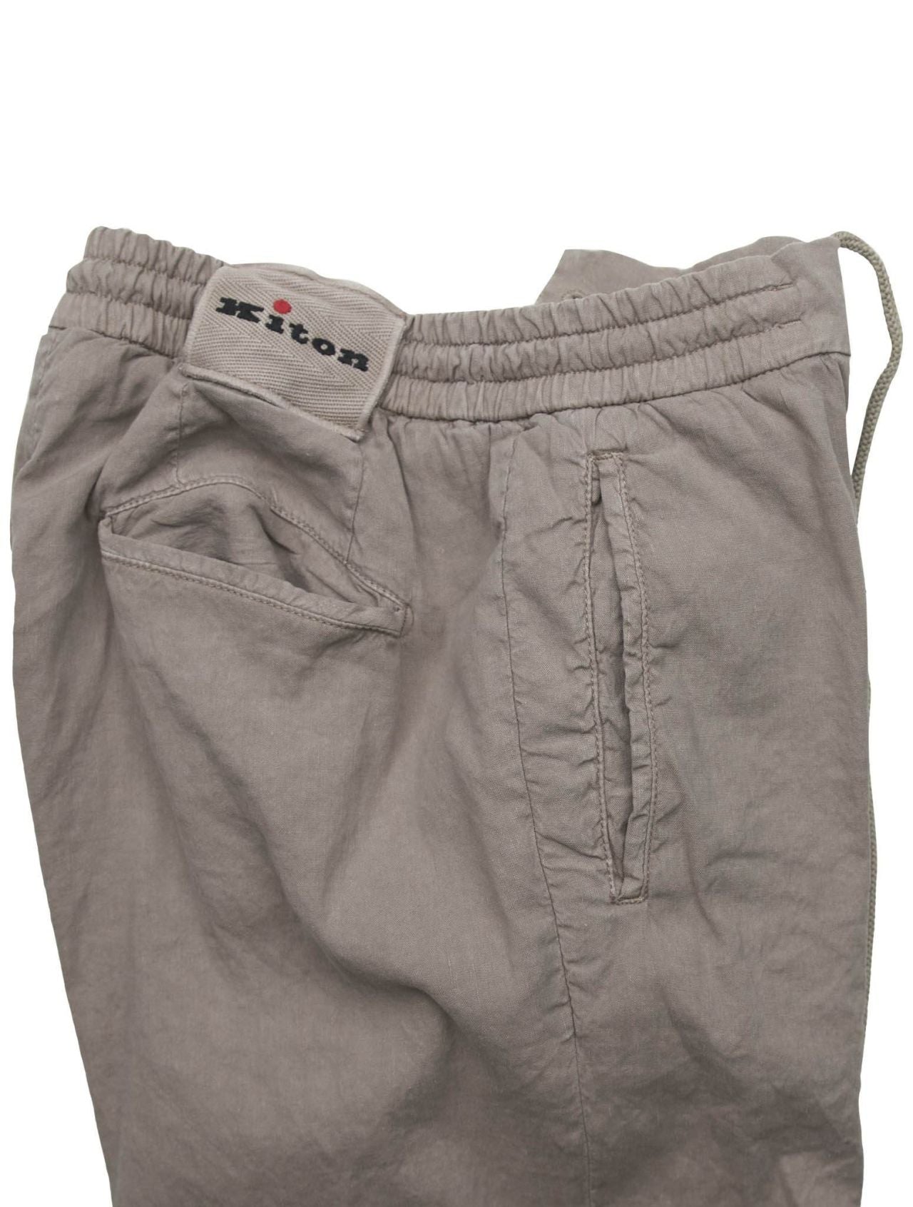 Kiton Beige Linen Cotton Ea