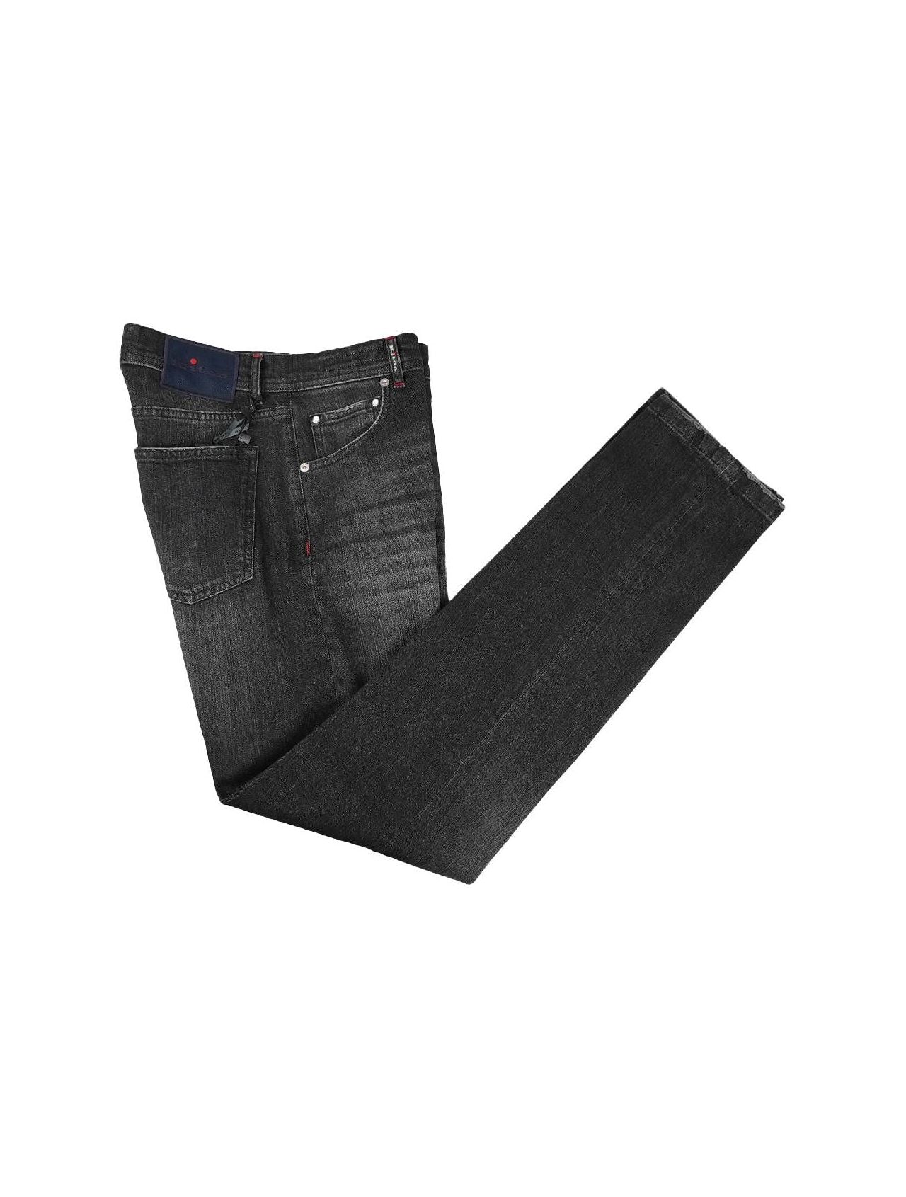 Kiton Black Cotton Ea Jeans