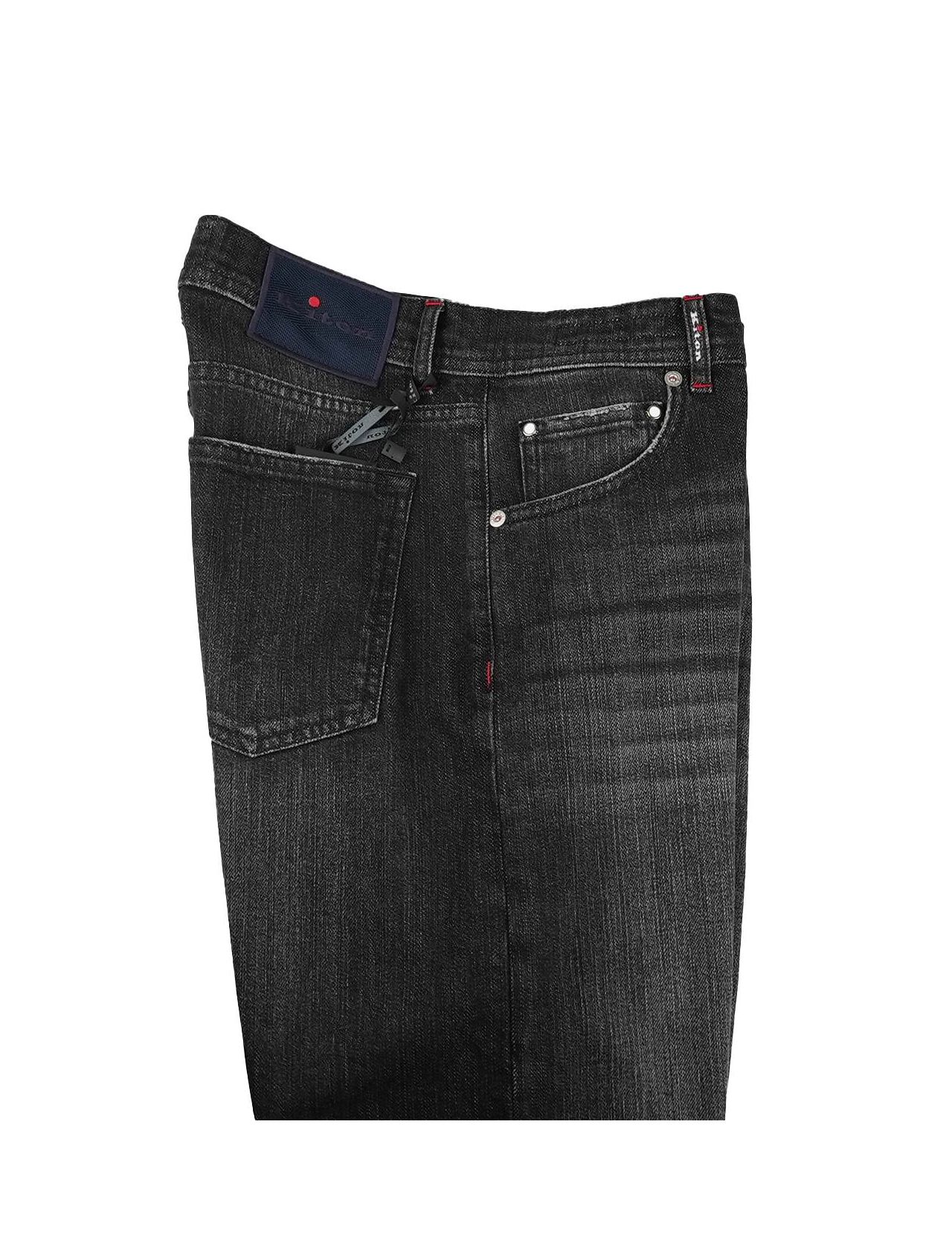 Kiton Black Cotton Ea Jeans