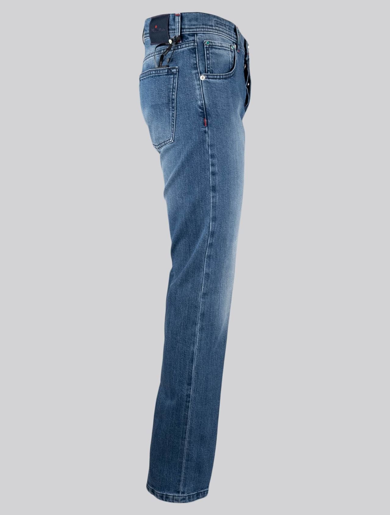 Kiton Blue Cotton Ea Jeans