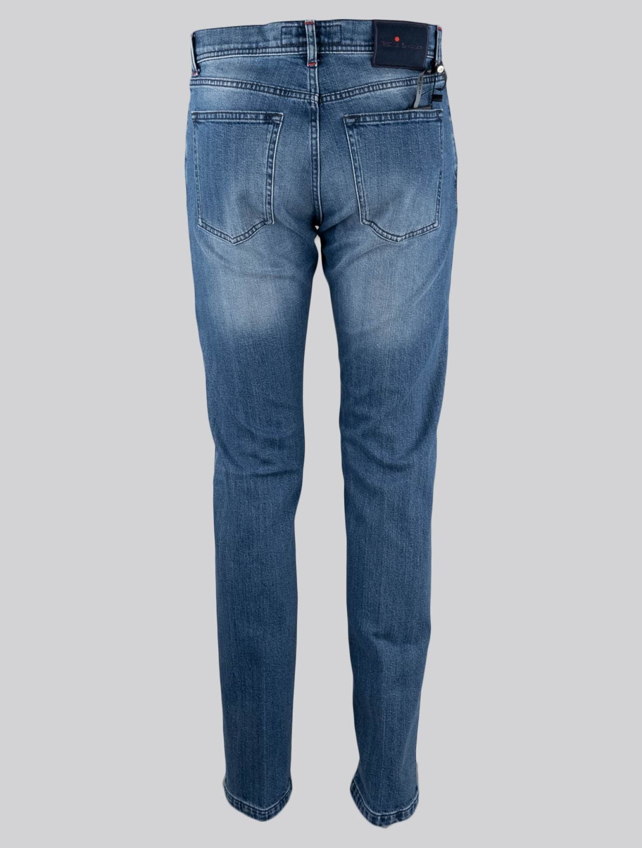 Kiton Blue Cotton Ea Jeans