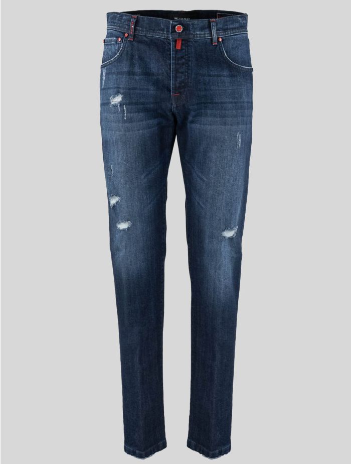 Kiton Blue Cotton Ea Jeans Limited Edition 12 of 22