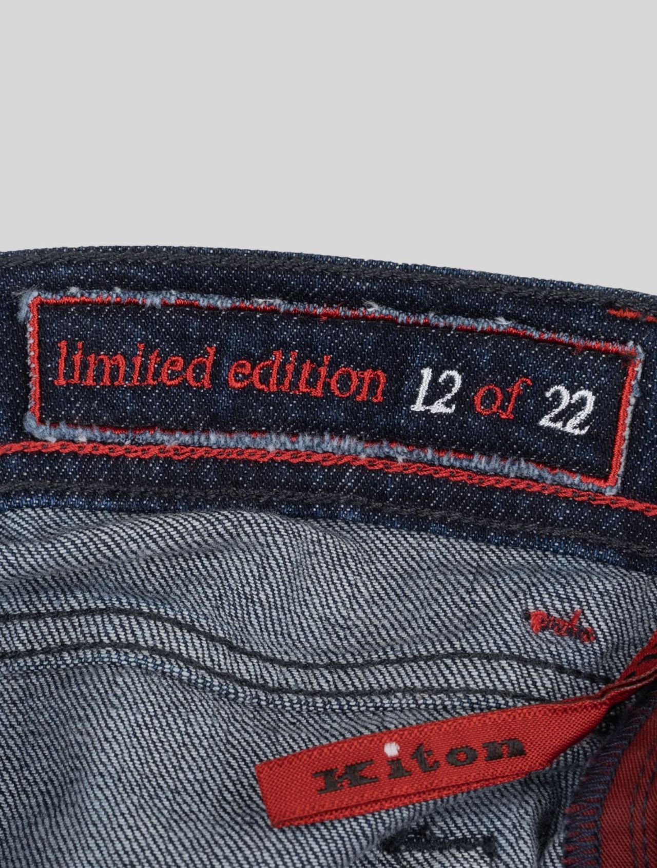 Kiton Blue Cotton Ea Jeans Limited Edition 12 of 22