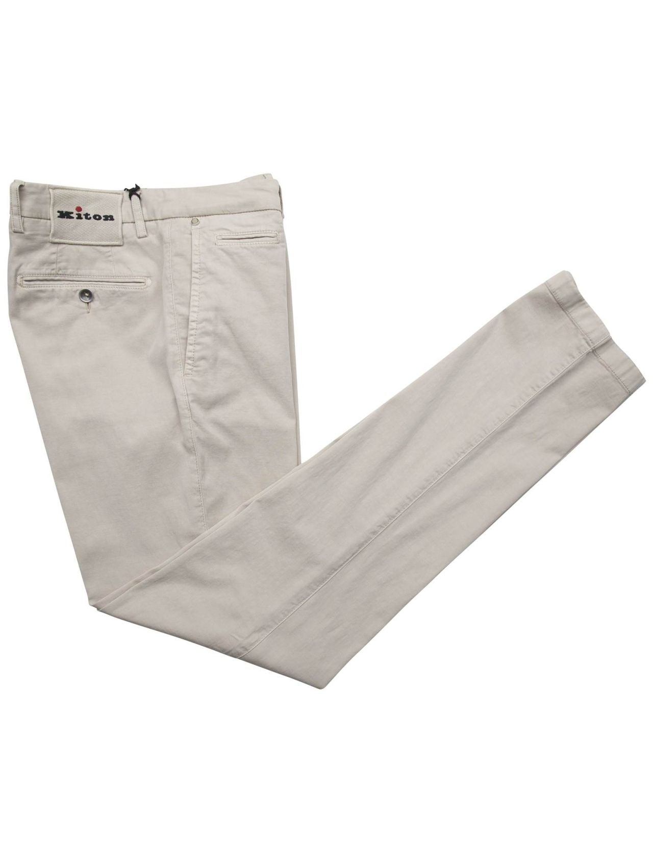 Kiton Beige Ly Cotton Linen Ea Pants
