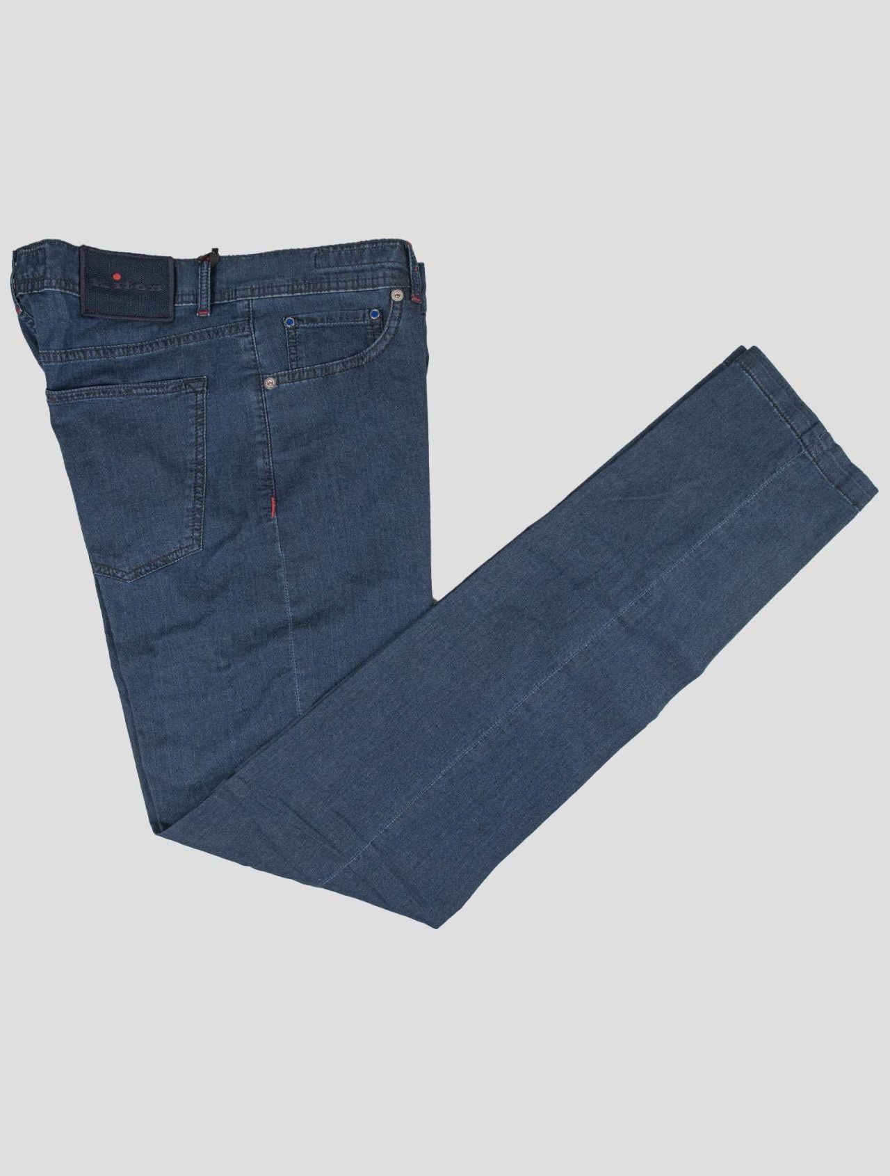 Kiton Blue Cotton Ea Jeans