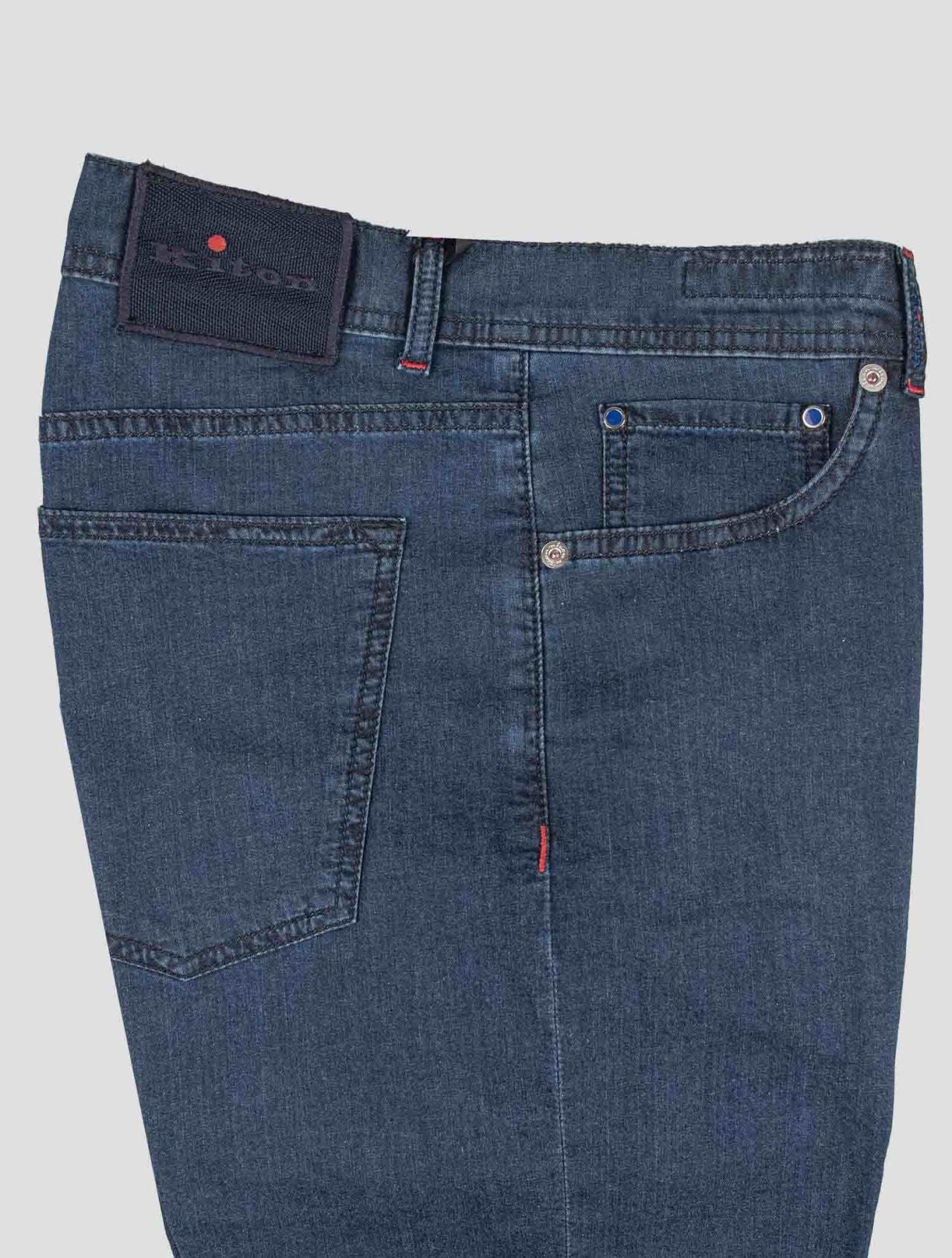 Kiton Blue Cotton Ea Jeans