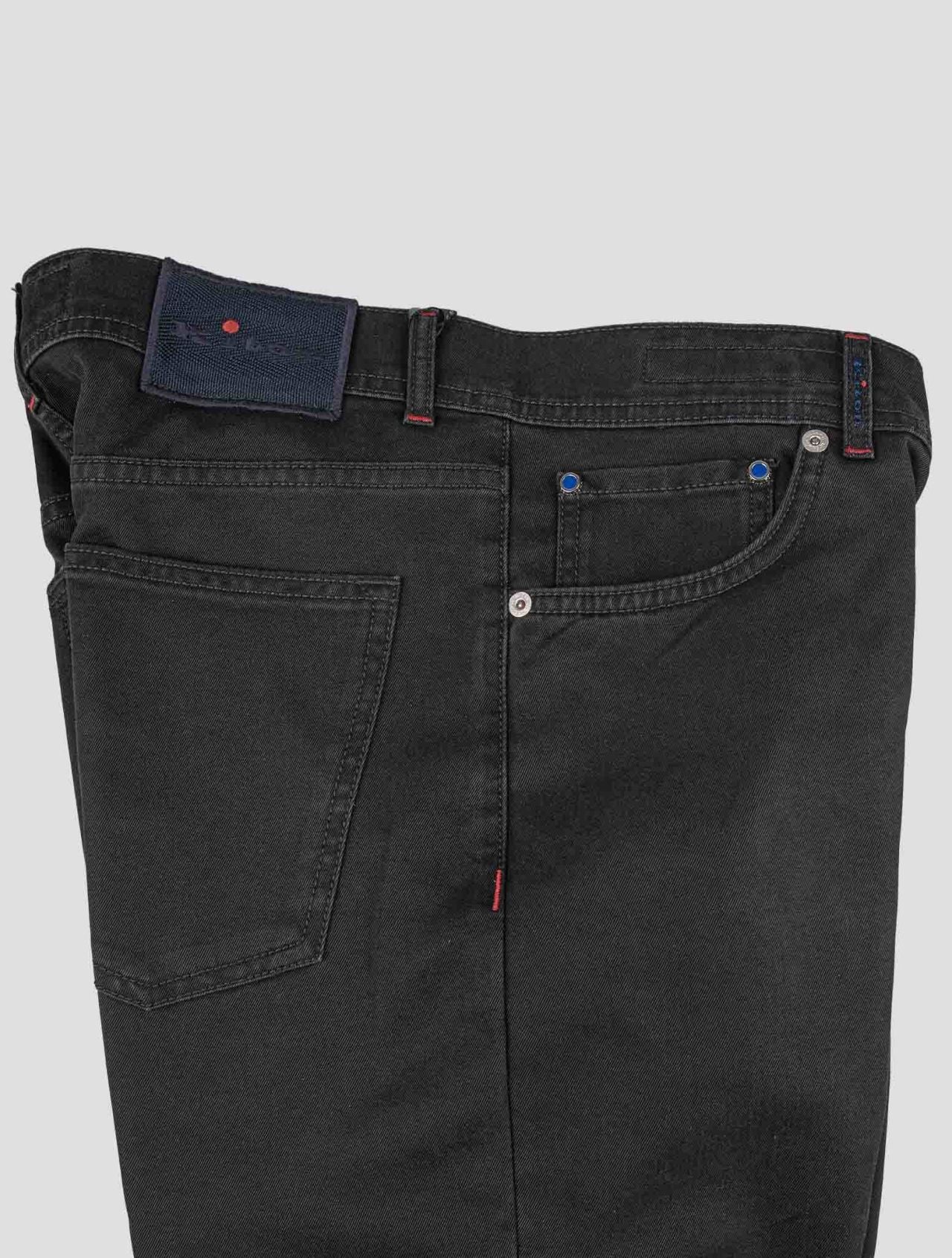 Kiton Black Cotton Ea Jeans