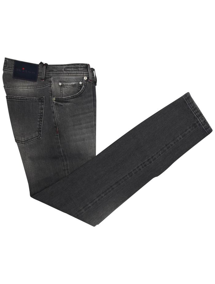 Kiton Gray Cotton Ea Jeans