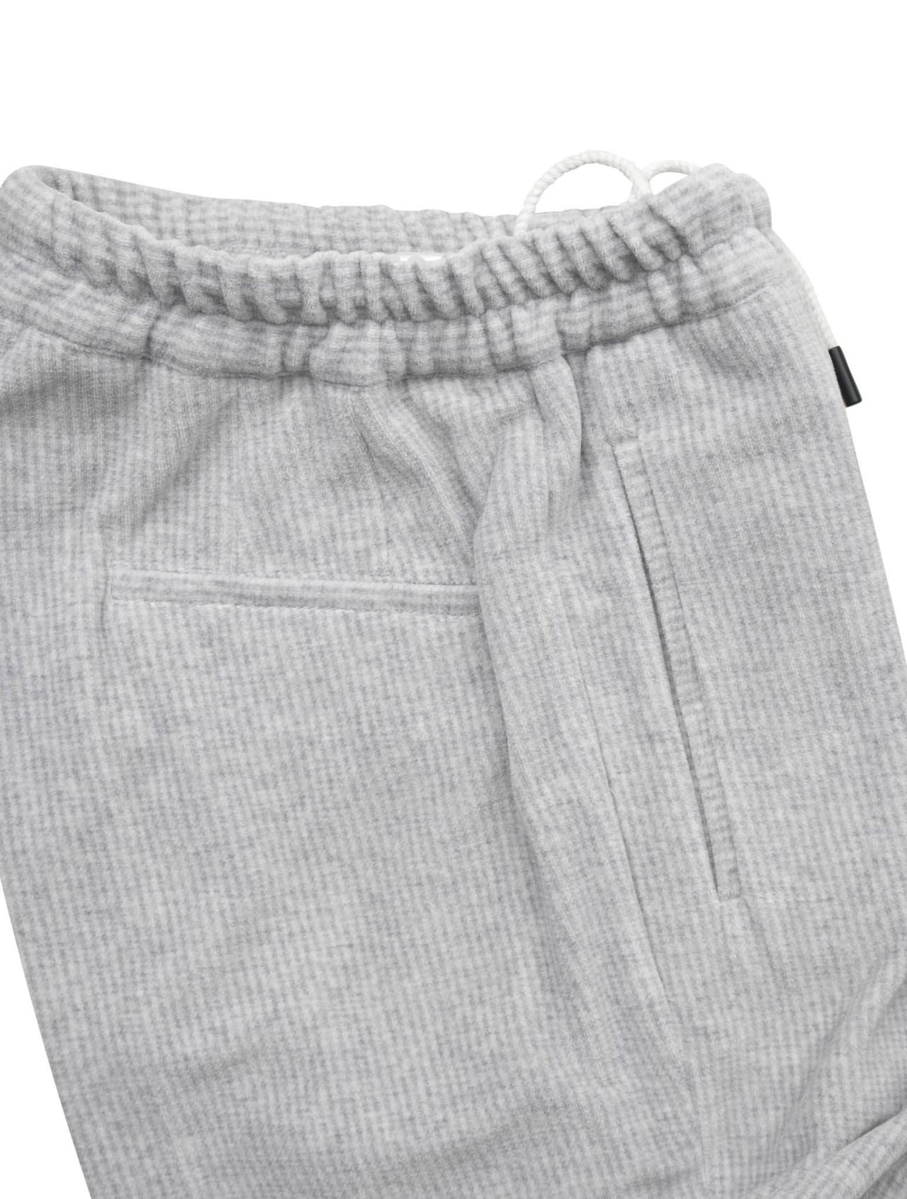KNT Kiton Gray Cotton Pl Velvet Pants