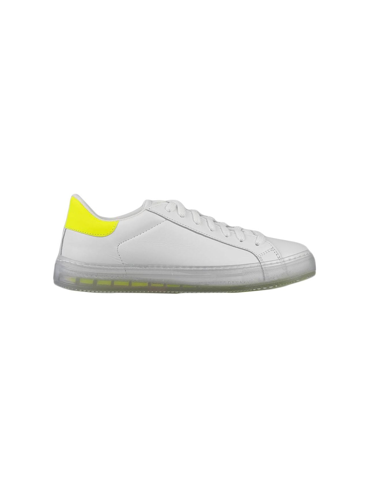 Kiton White Yellow Leather Sneakers Special Edition