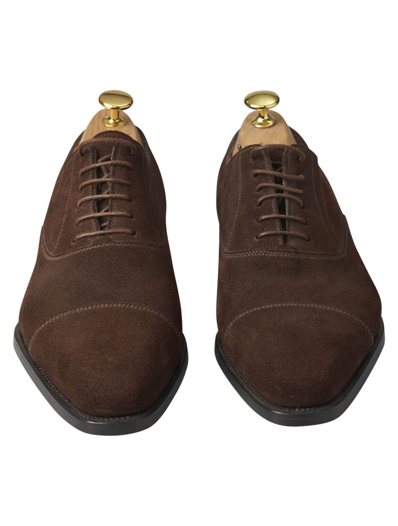 Kiton Brown Leather Suede Dress Shoes