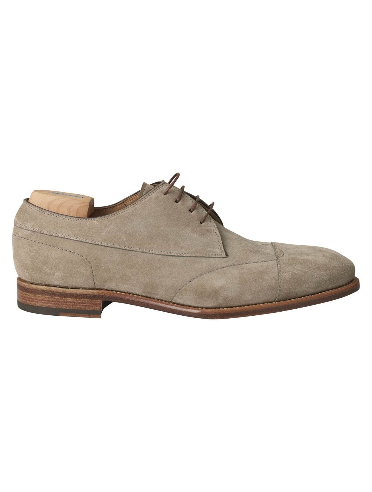Kiton Beige Leather Suede Dress Shoes